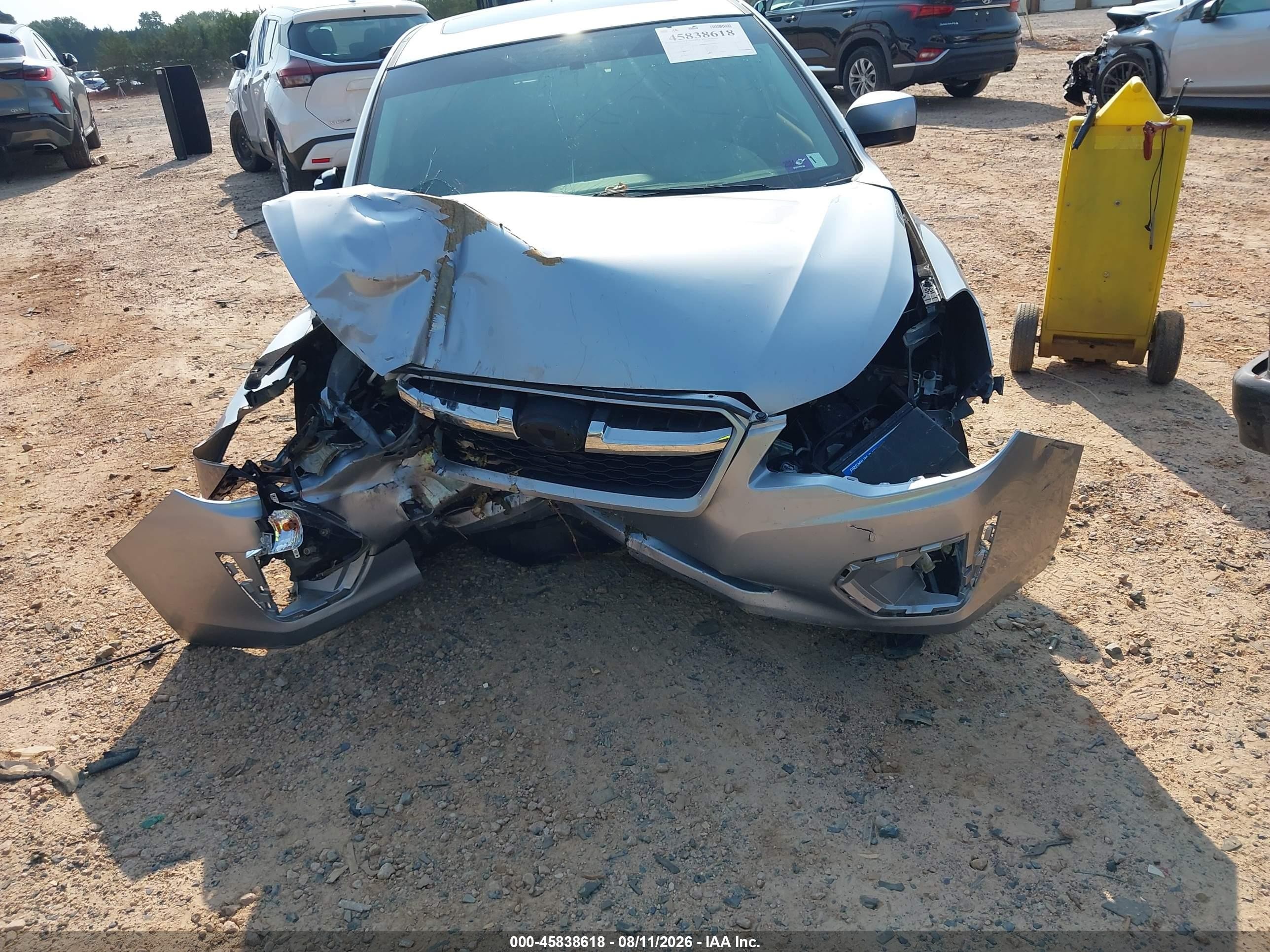 2013 Subaru Impreza 2.0i Premium Silver vin: JF1GPAD66D2888820