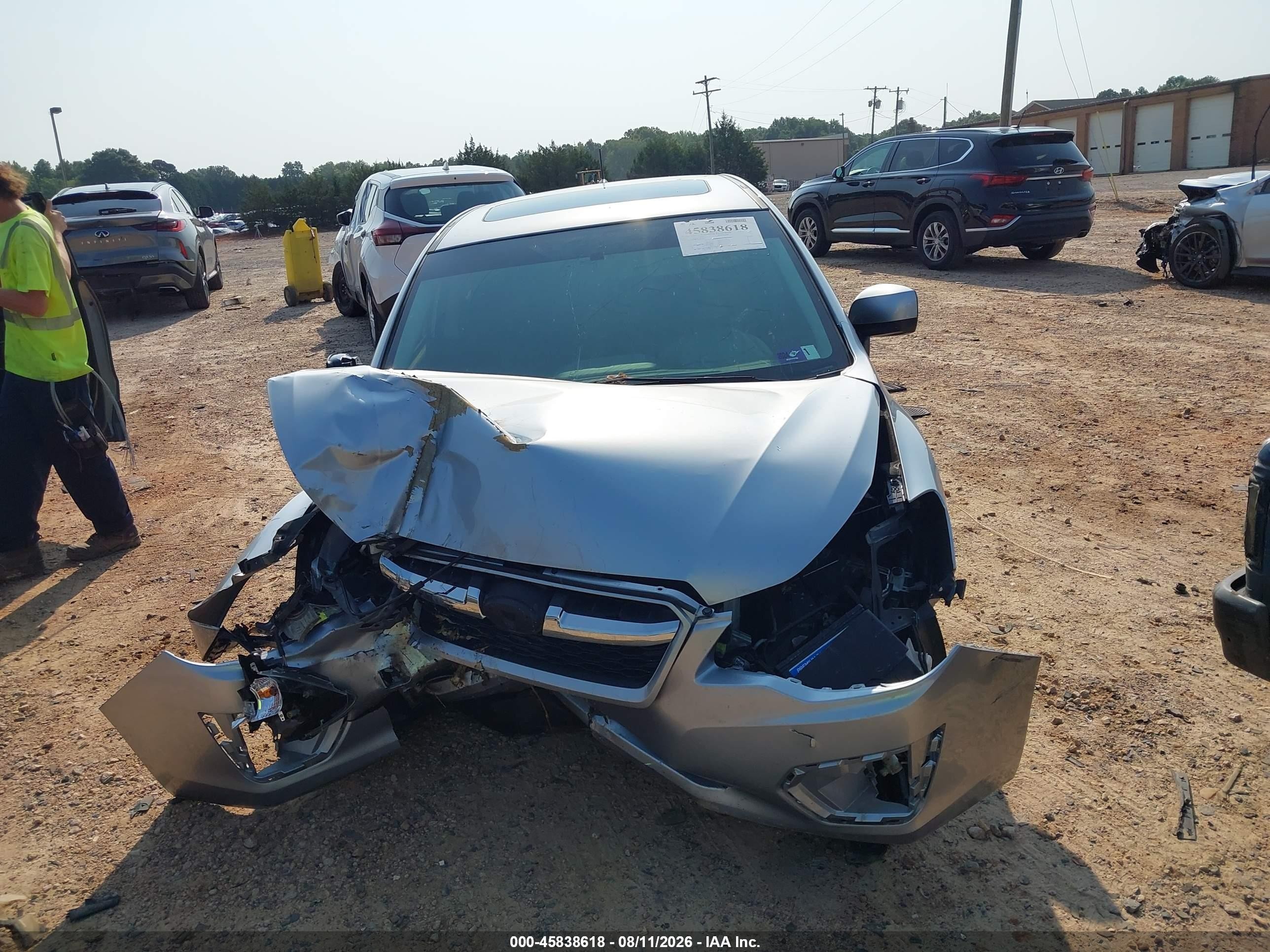 2013 Subaru Impreza 2.0i Premium Silver vin: JF1GPAD66D2888820