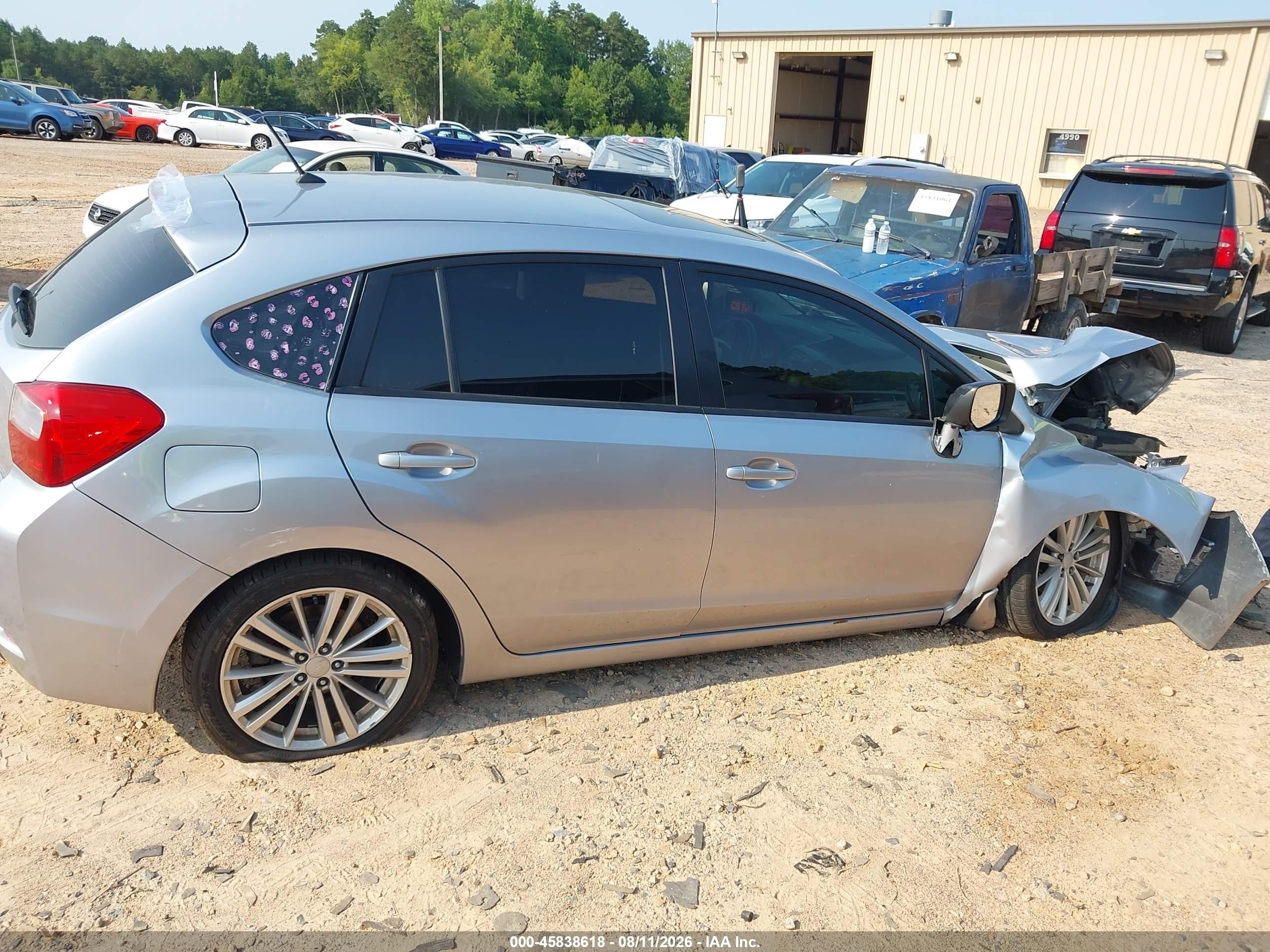 2013 Subaru Impreza 2.0i Premium Silver vin: JF1GPAD66D2888820