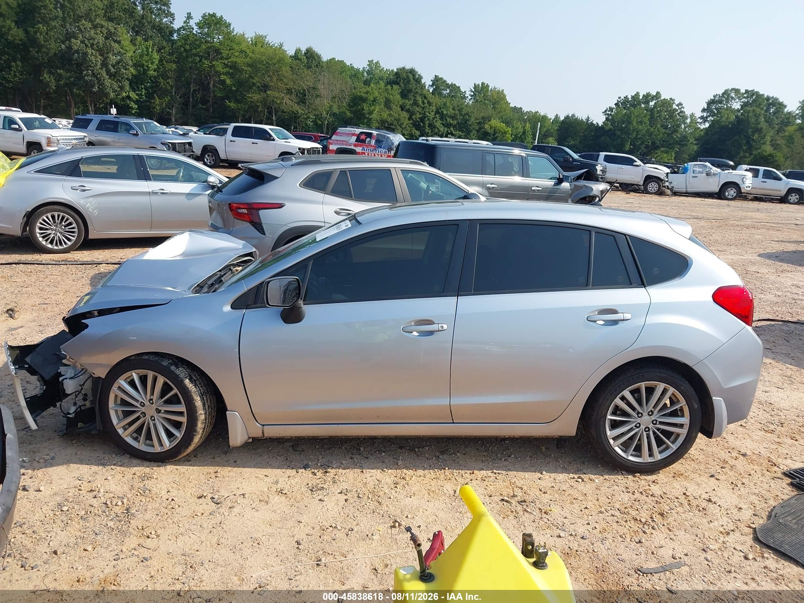 2013 Subaru Impreza 2.0i Premium Silver vin: JF1GPAD66D2888820
