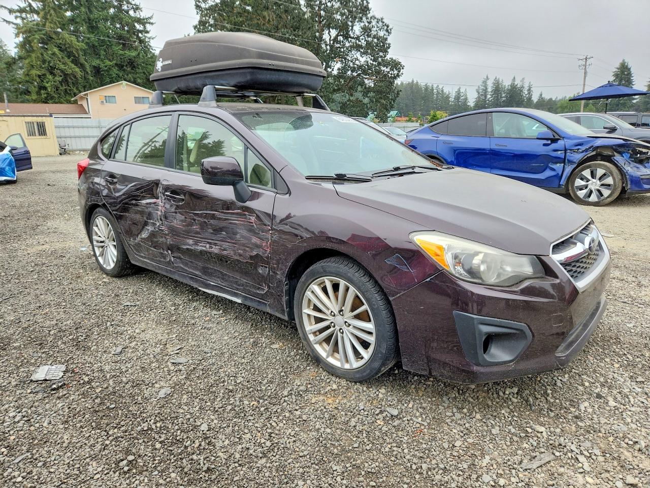 2012 Subaru Impreza Premium Purple vin: JF1GPAD67CH239829
