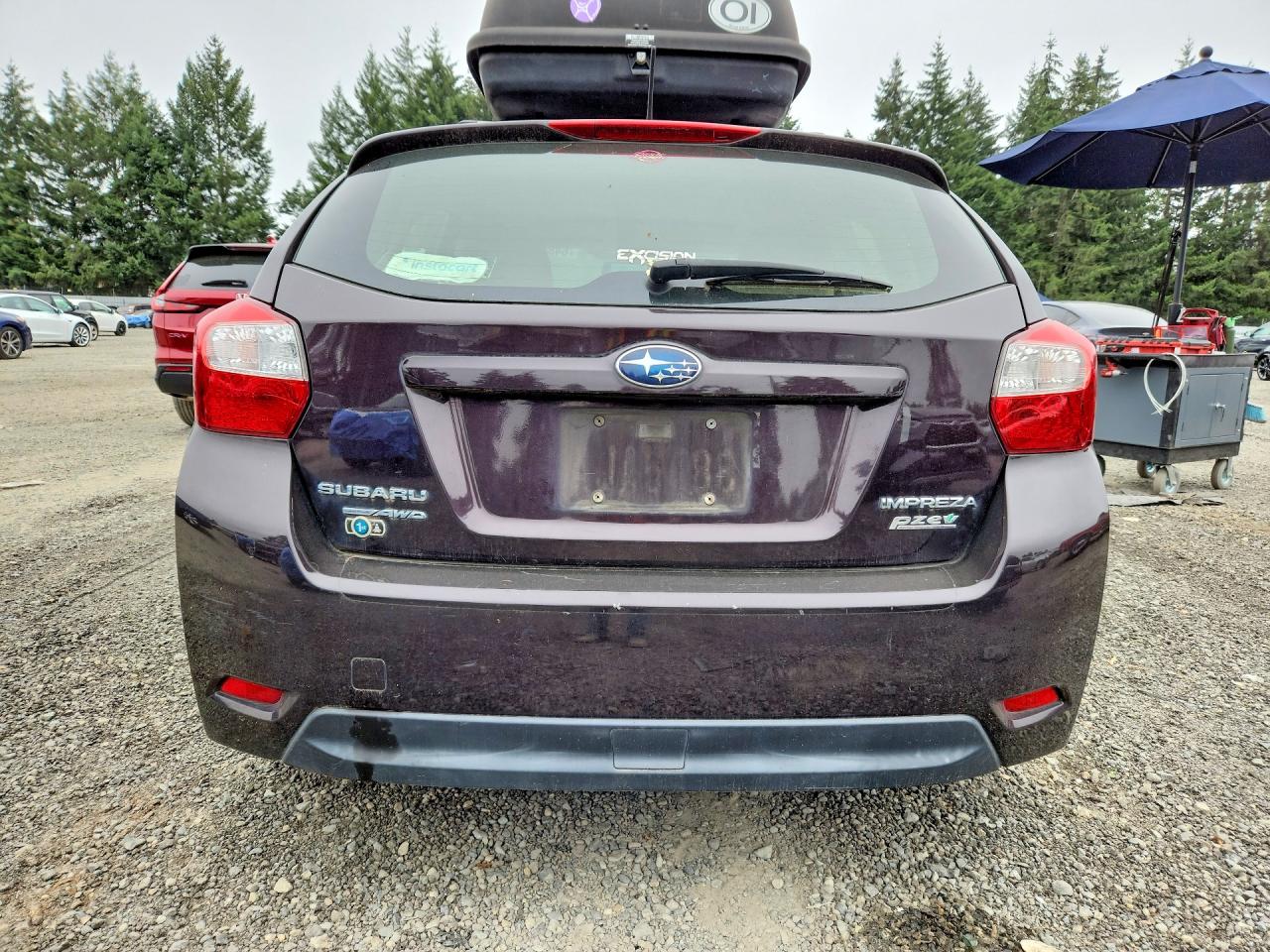 2012 Subaru Impreza Premium Purple vin: JF1GPAD67CH239829
