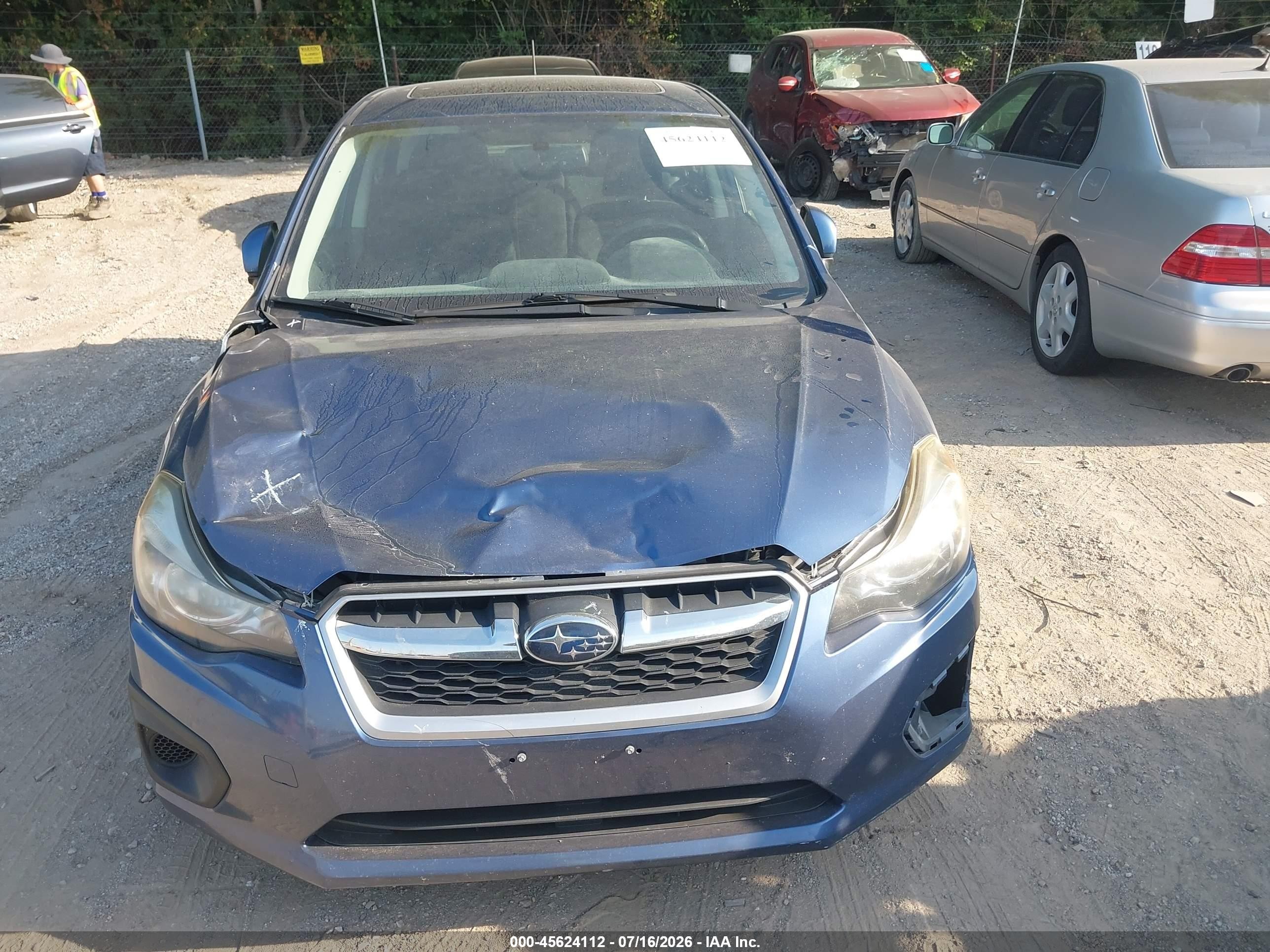 2013 Subaru Impreza 2.0i Premium Blue vin: JF1GPAD67D2218533