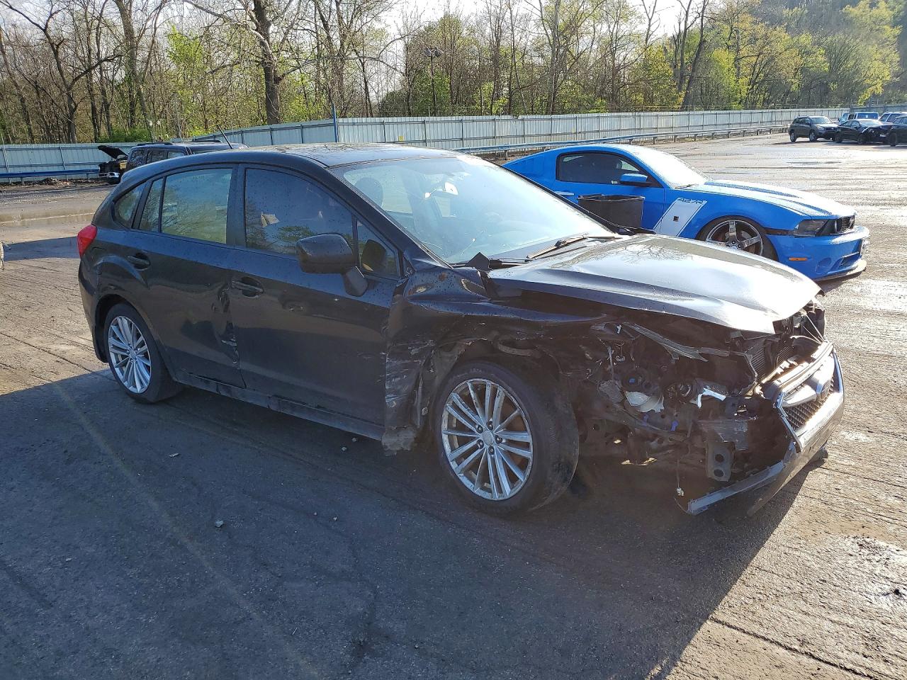 2013 Subaru Impreza Premium Black vin: JF1GPAD67DH211028
