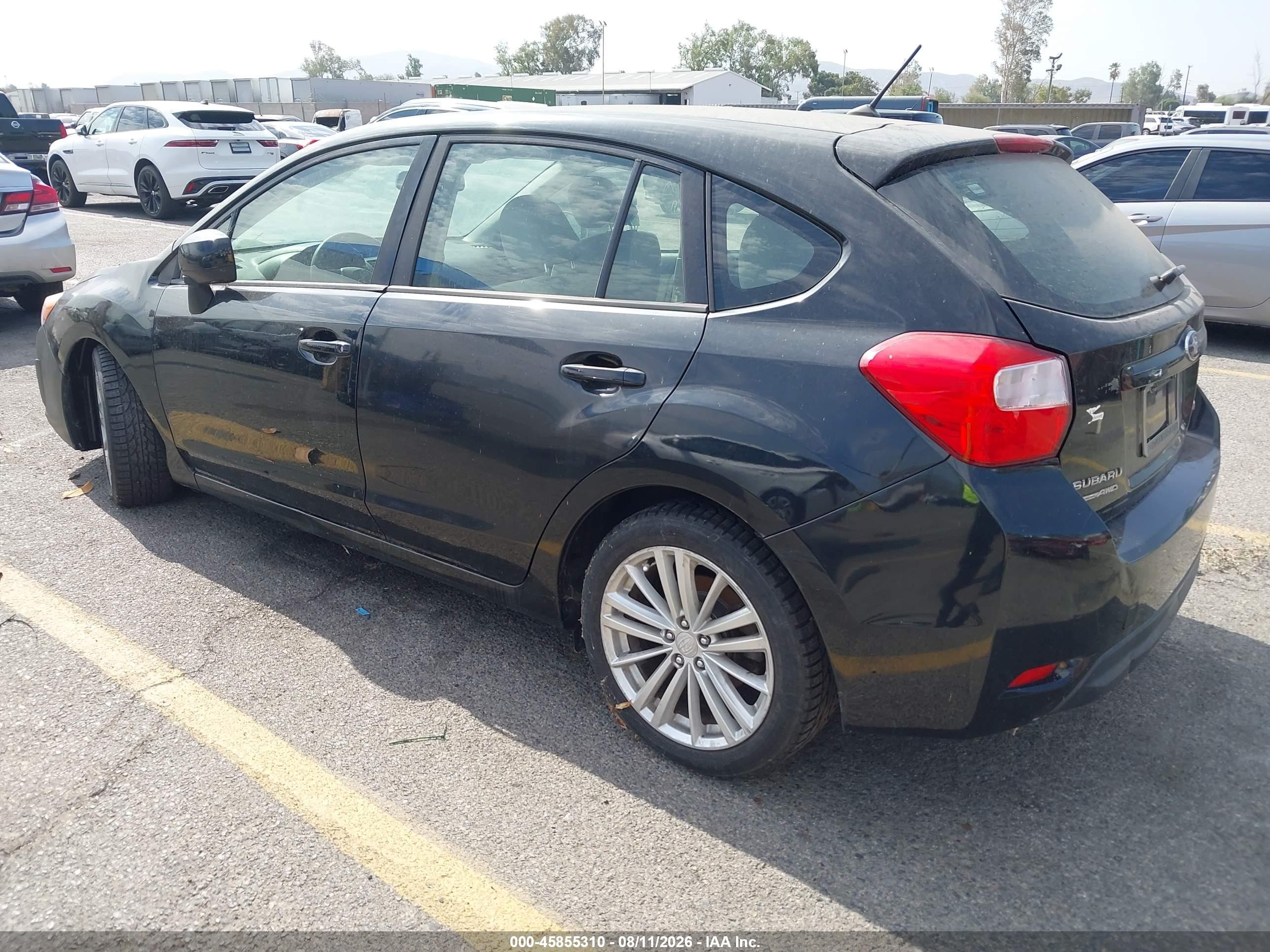 2012 Subaru Impreza 2.0i Premium Black vin: JF1GPAD68CH217094