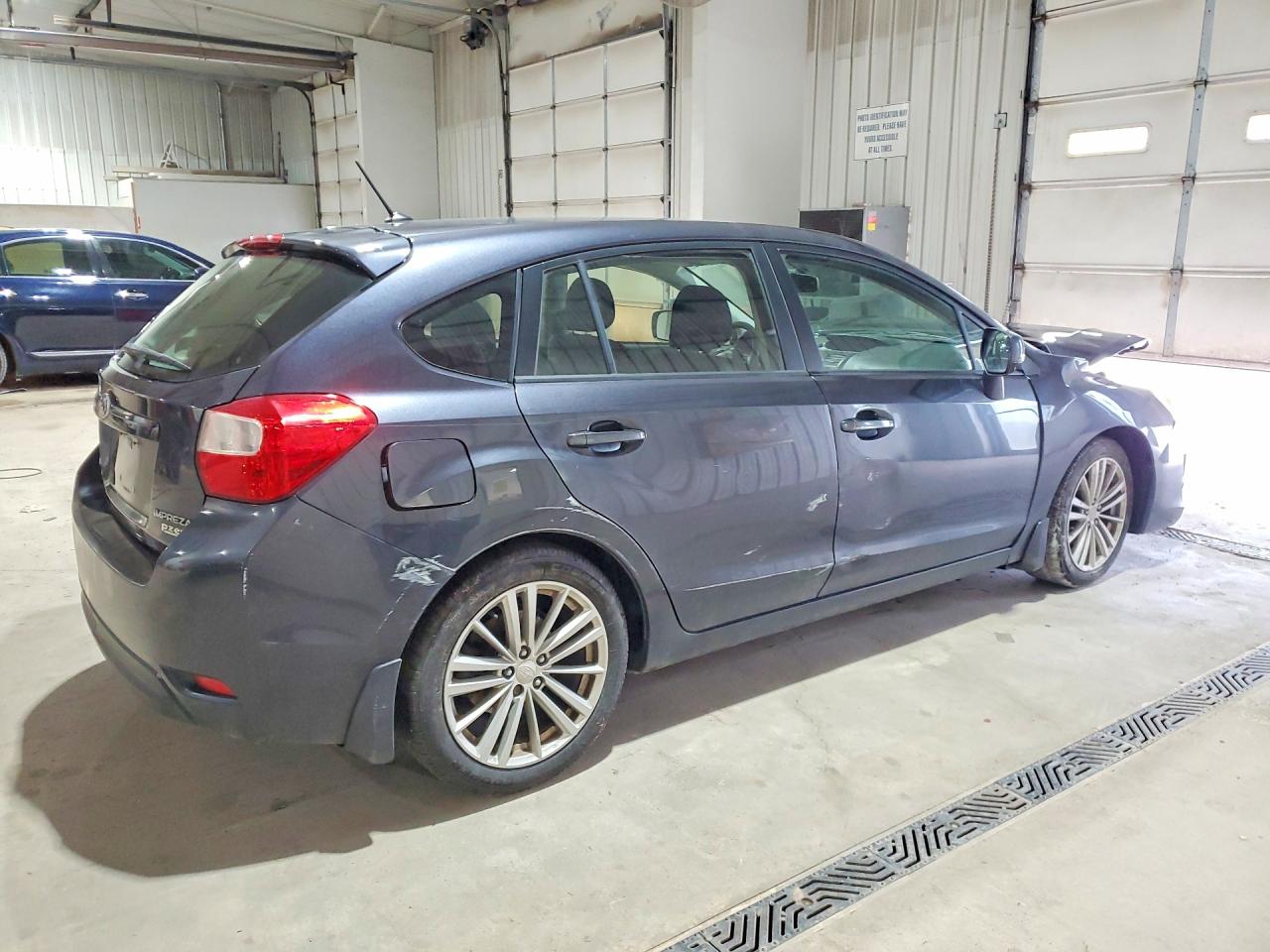 2013 Subaru Impreza Premium Gray vin: JF1GPAD68D2866124