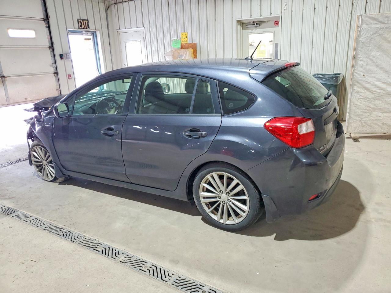 2013 Subaru Impreza Premium Gray vin: JF1GPAD68D2866124