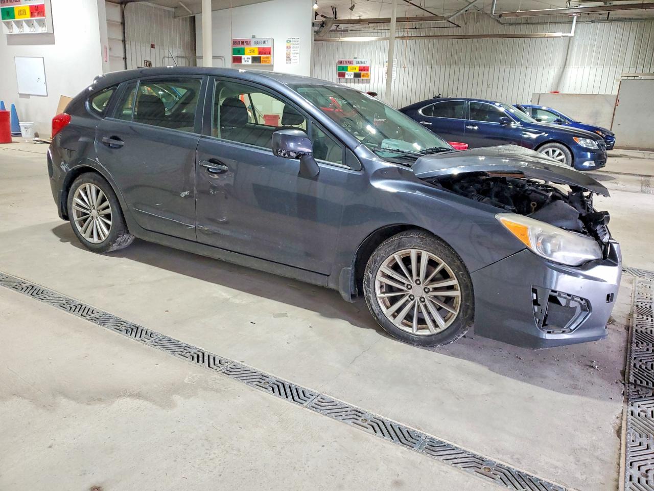 2013 Subaru Impreza Premium Gray vin: JF1GPAD68D2866124