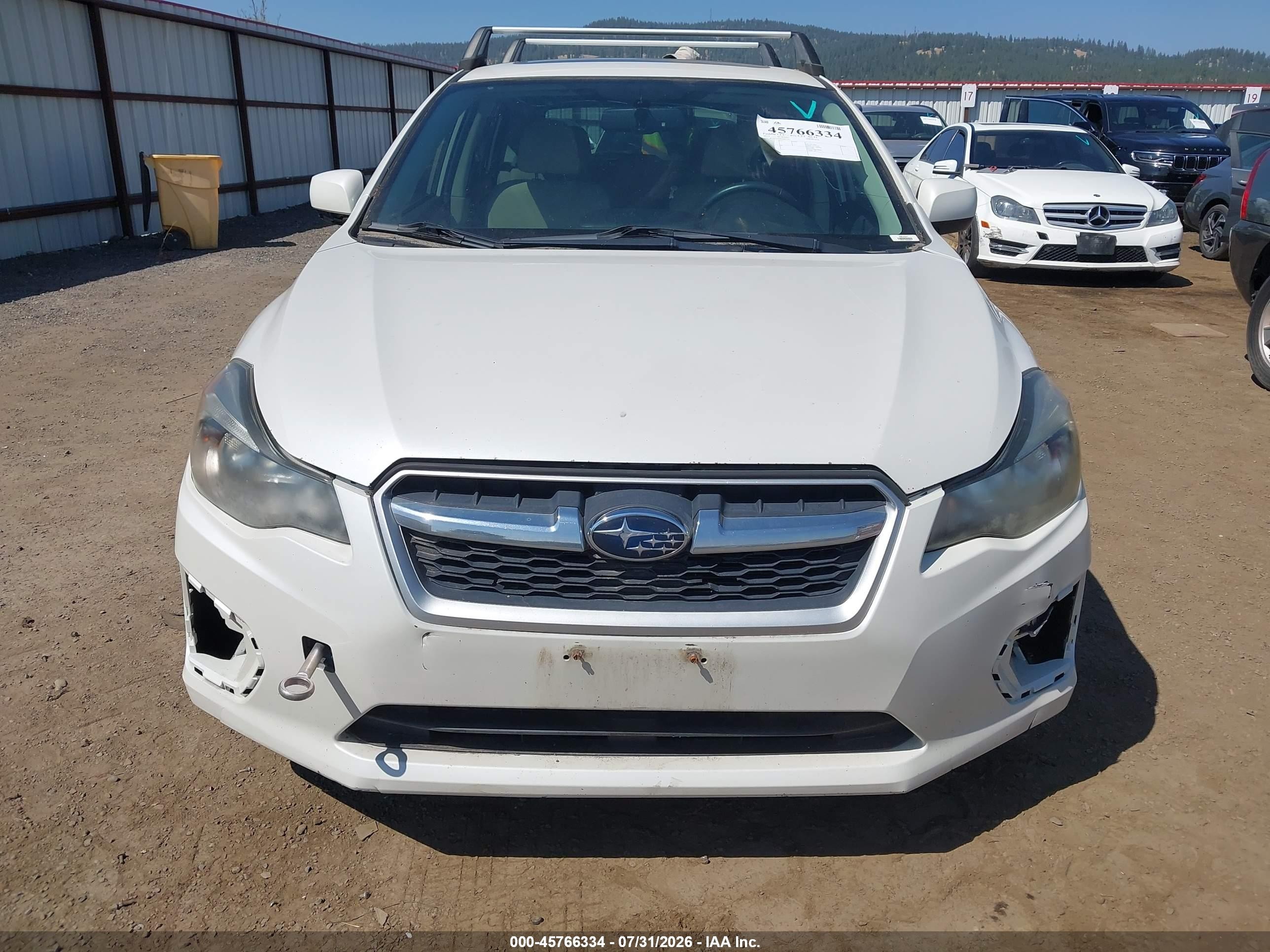 2013 Subaru Impreza 2.0i Premium White vin: JF1GPAD68D2867791