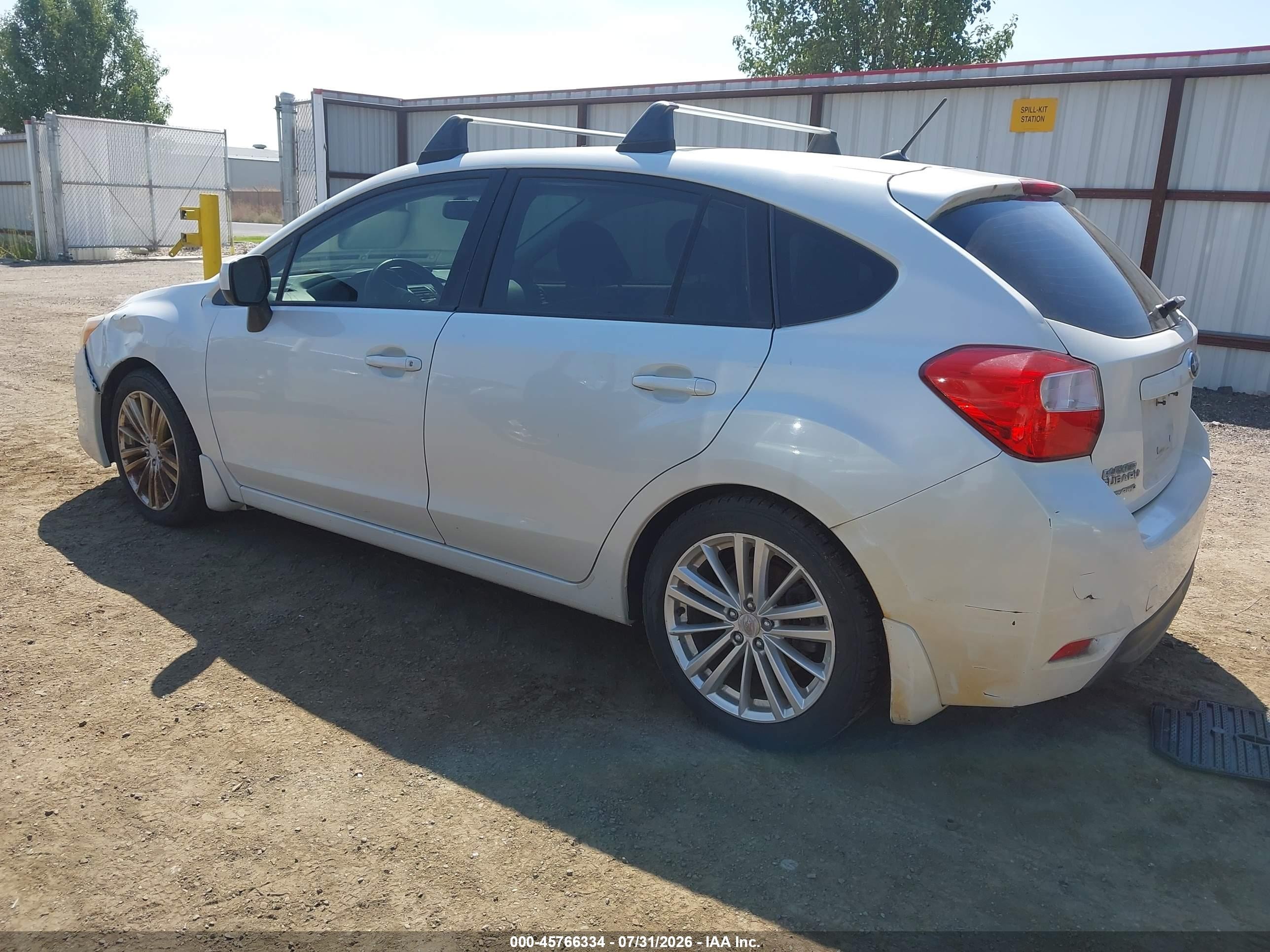 2013 Subaru Impreza 2.0i Premium White vin: JF1GPAD68D2867791
