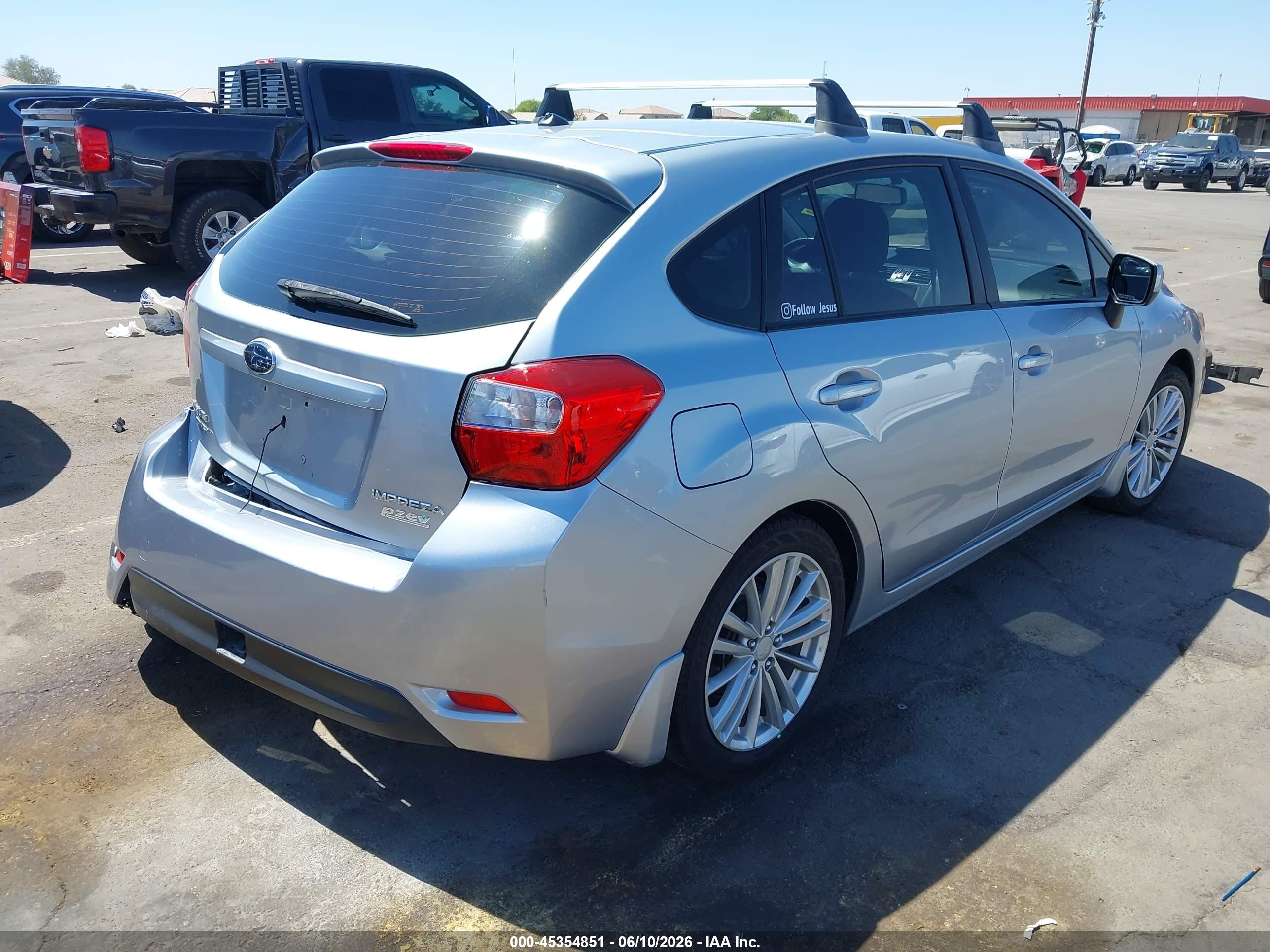 2013 Subaru Impreza 2.0i Premium Gray vin: JF1GPAD68DG822336