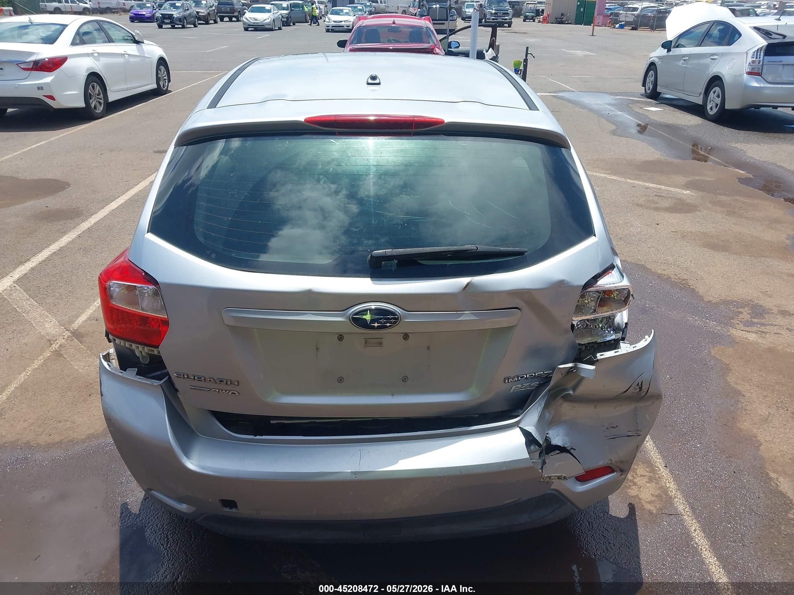 2014 Subaru Impreza 2.0i Premium Silver vin: JF1GPAD68E8209998