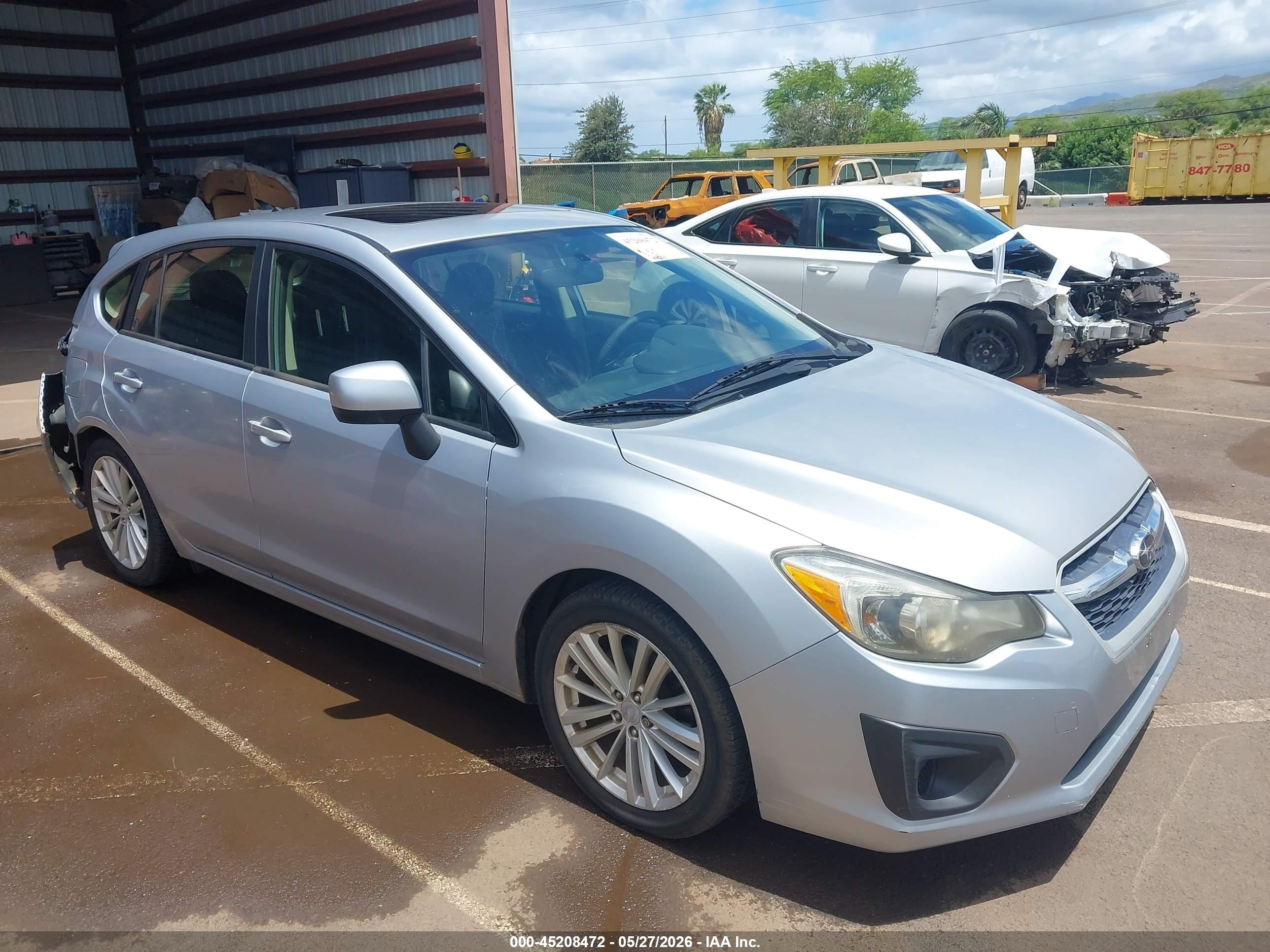 2014 Subaru Impreza 2.0i Premium Silver vin: JF1GPAD68E8209998