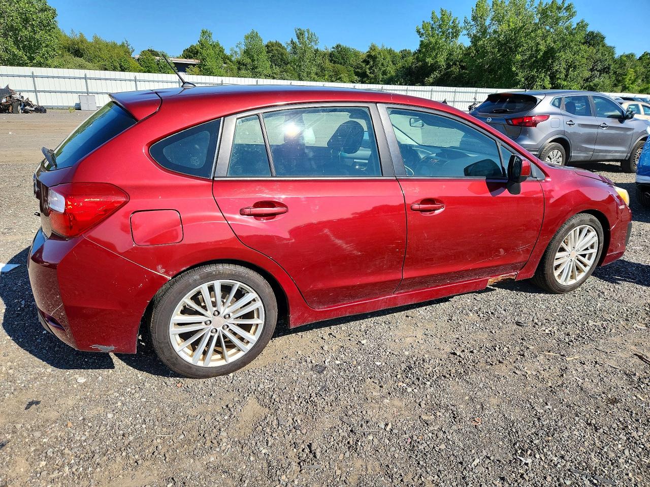 2012 Subaru Impreza Premium Red vin: JF1GPAD69CH222692