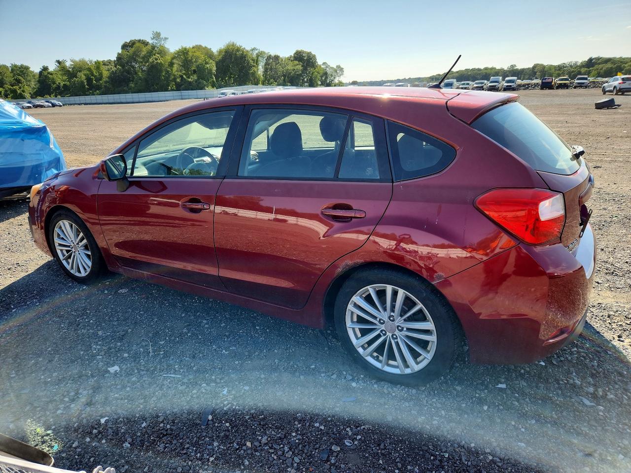 2012 Subaru Impreza Premium Red vin: JF1GPAD69CH222692