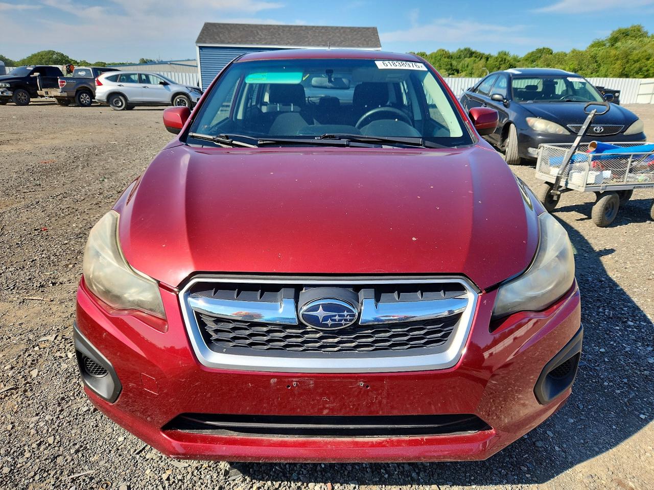 2012 Subaru Impreza Premium Red vin: JF1GPAD69CH222692