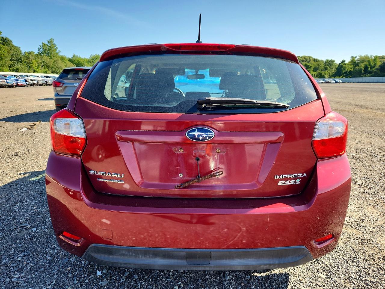 2012 Subaru Impreza Premium Red vin: JF1GPAD69CH222692