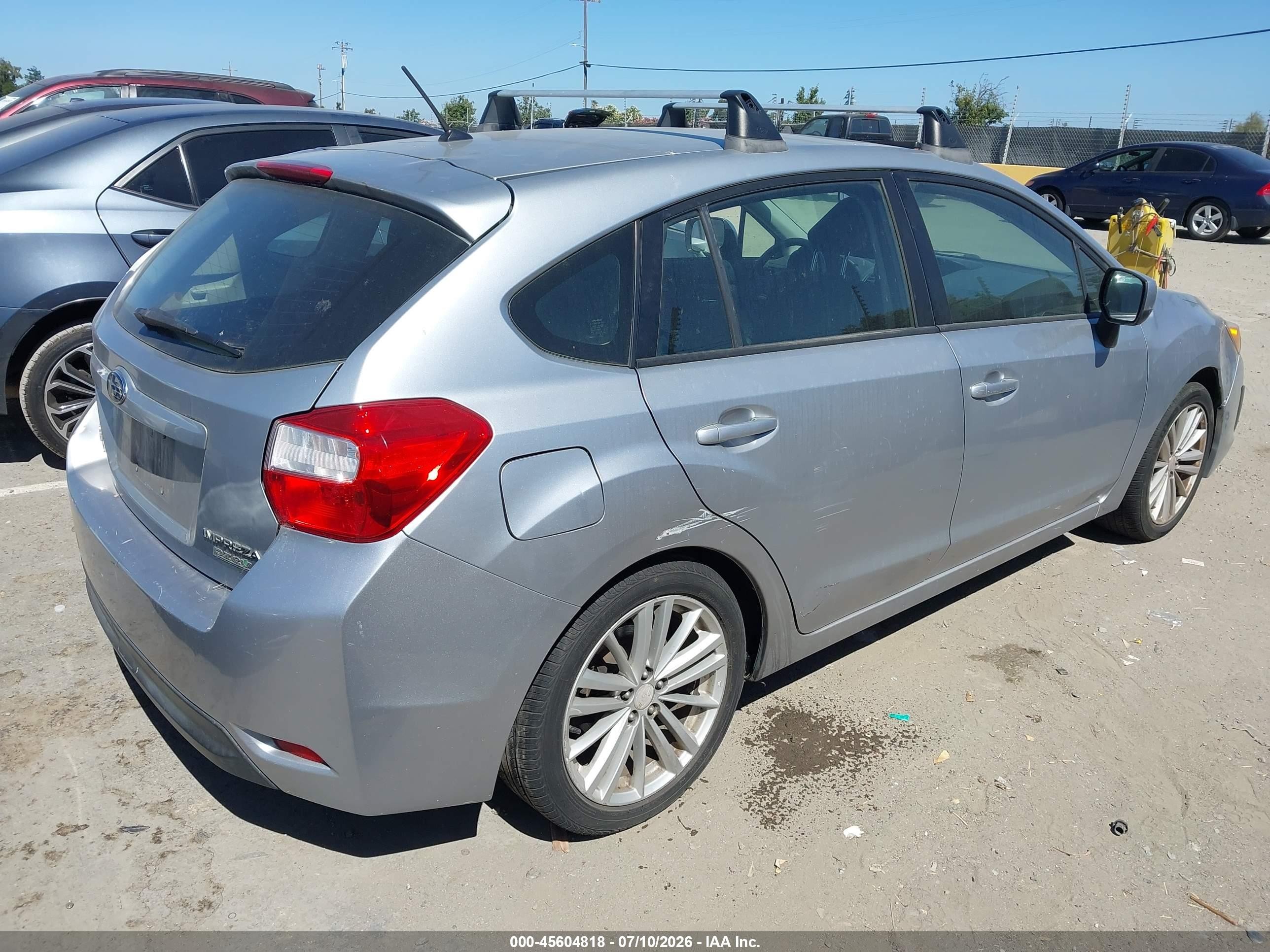 2012 Subaru Impreza 2.0i Premium Gray vin: JF1GPAD6XCG226224