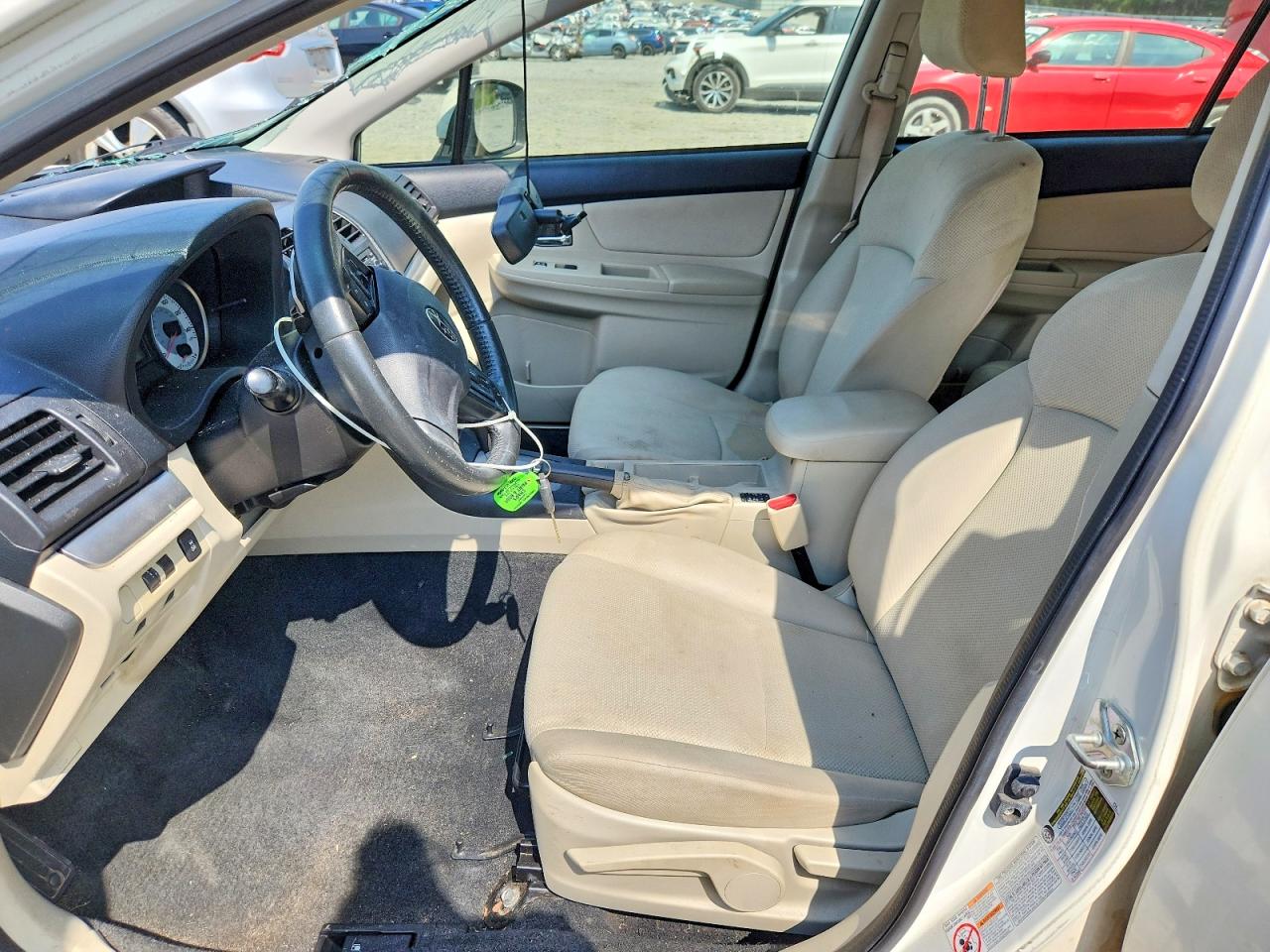 2012 Subaru Impreza Premium White vin: JF1GPAD6XCH228890