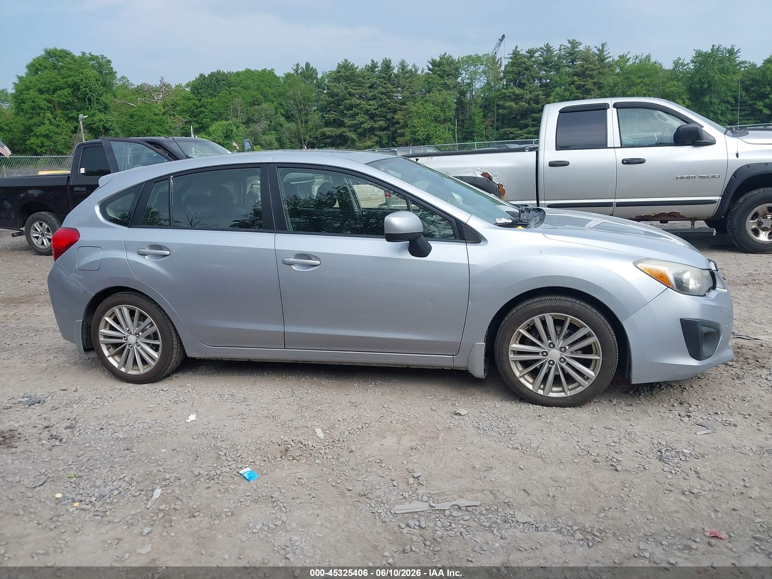 2014 Subaru Impreza 2.0i Premium Silver vin: JF1GPAD6XE8281138