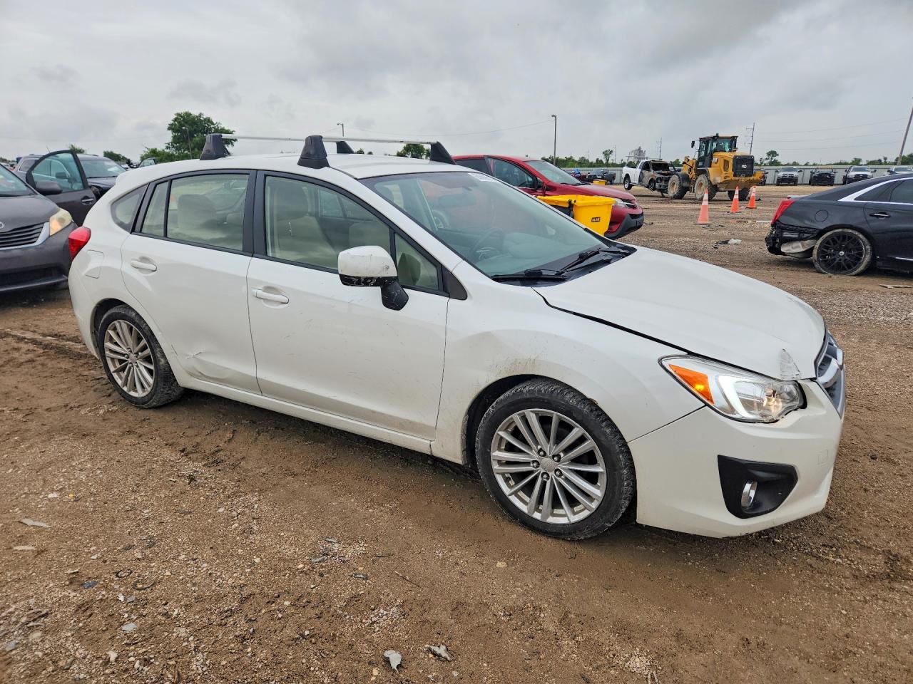 2014 Subaru Impreza Premium Белый vin: JF1GPAE66EH337803