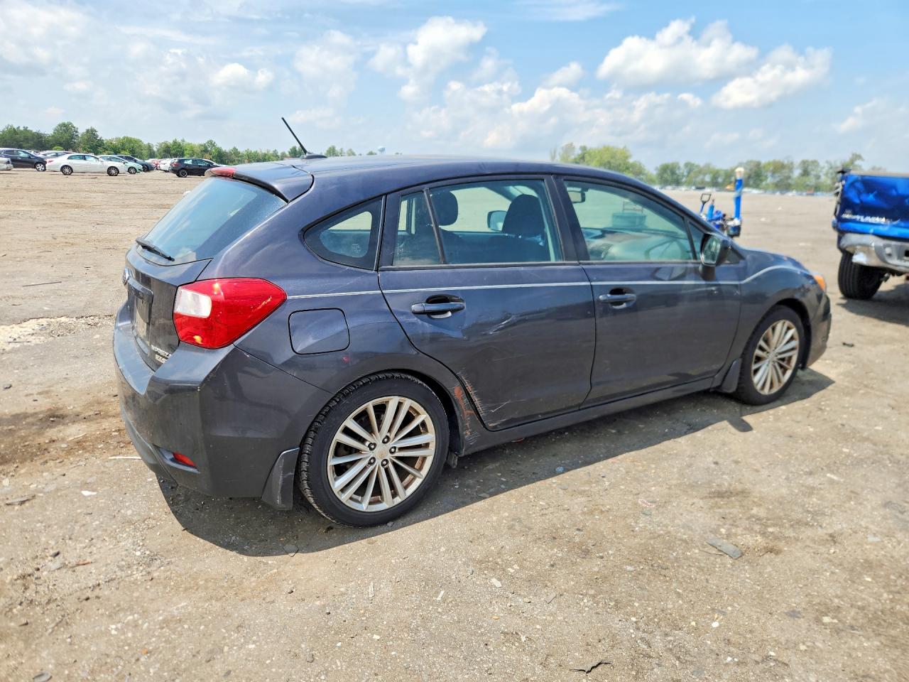 2012 Subaru Impreza Premium Gray vin: JF1GPAF63CH208476