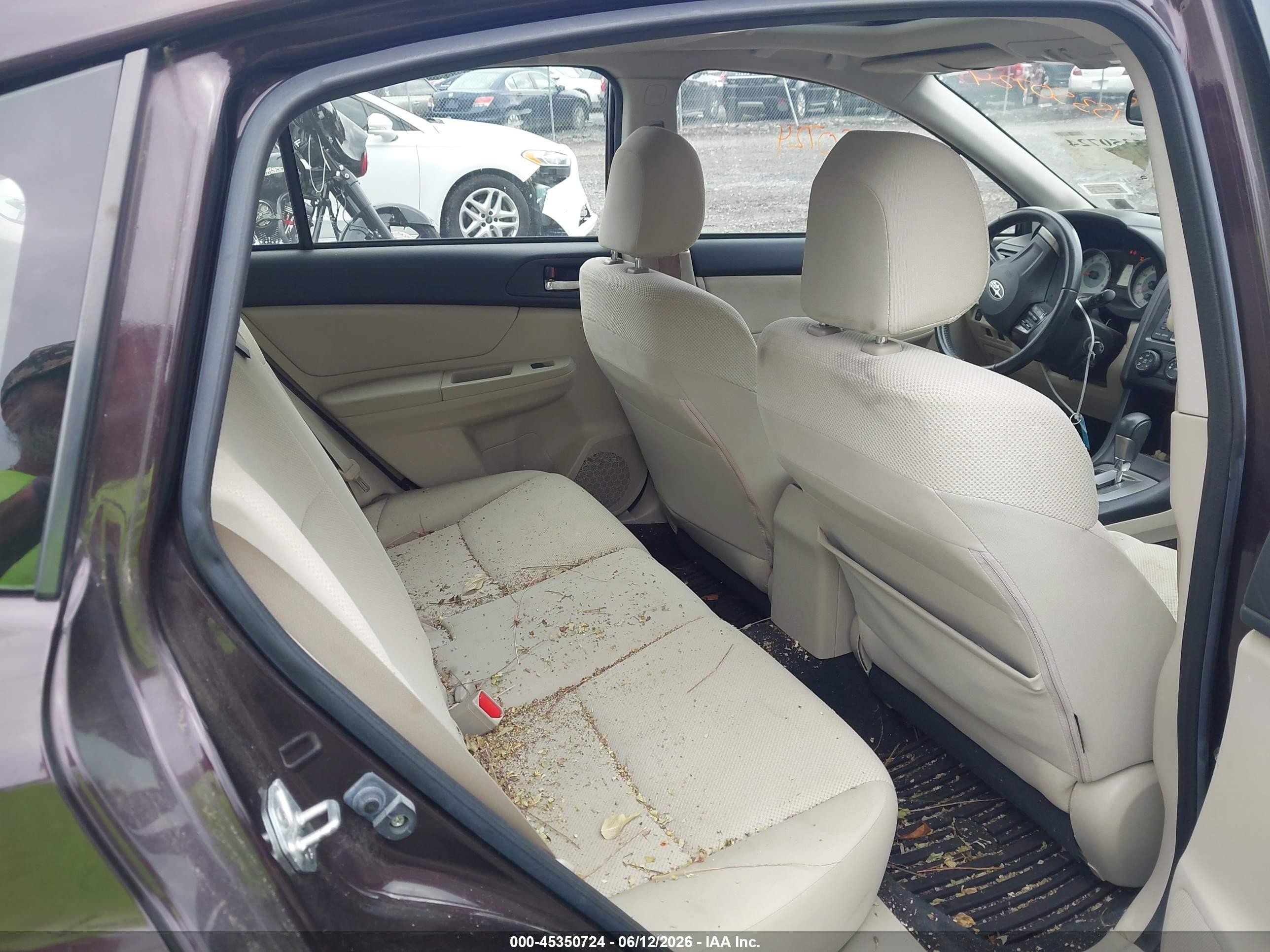2012 Subaru Impreza 2.0i Premium Maroon vin: JF1GPAF63CH213841