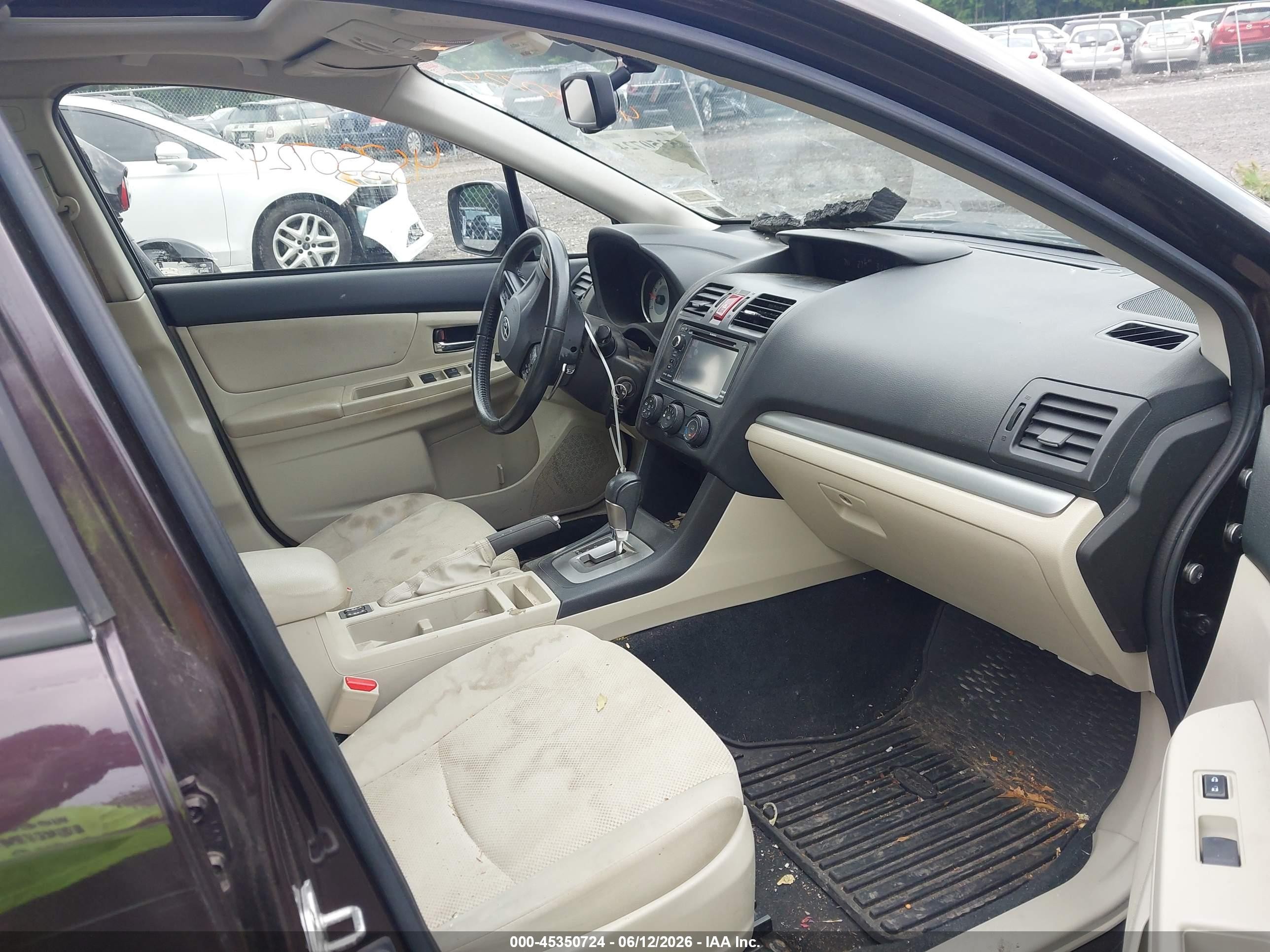 2012 Subaru Impreza 2.0i Premium Maroon vin: JF1GPAF63CH213841