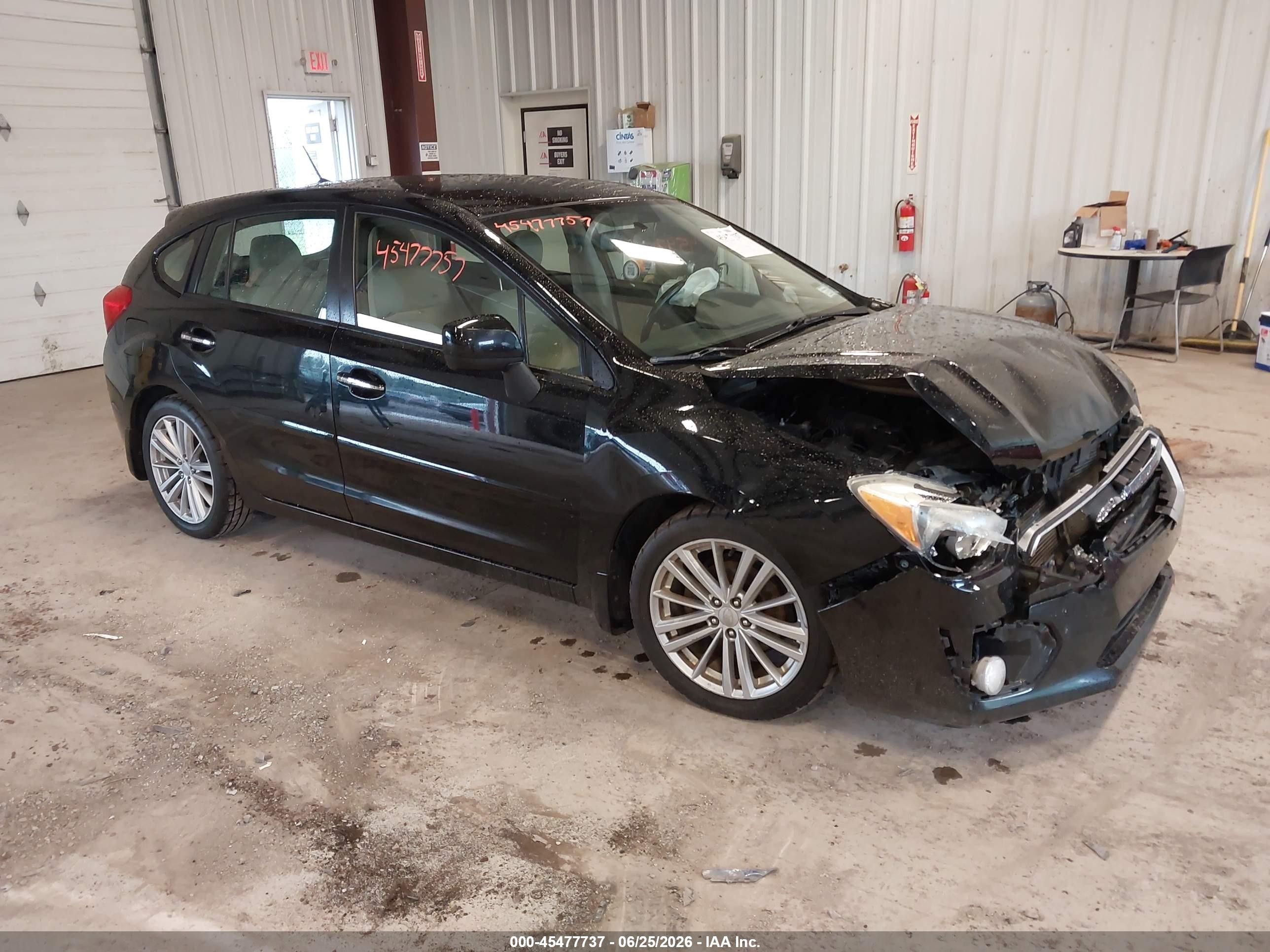 2012 Subaru Impreza 2.0i Limited Black vin: JF1GPAG60CH227873
