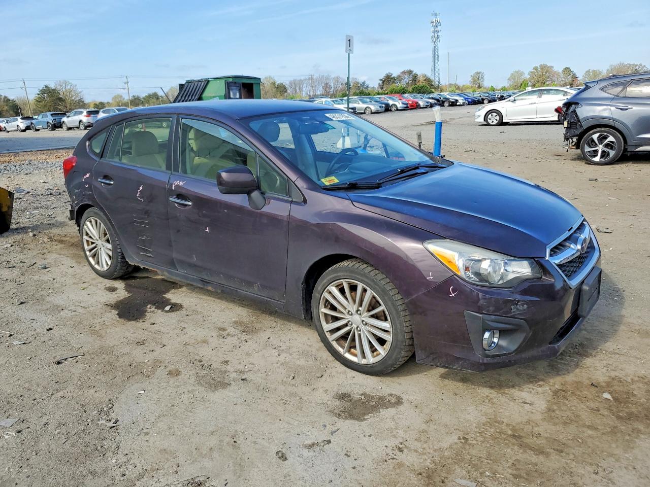 2012 Subaru Impreza Limited Purple vin: JF1GPAG60CH236332