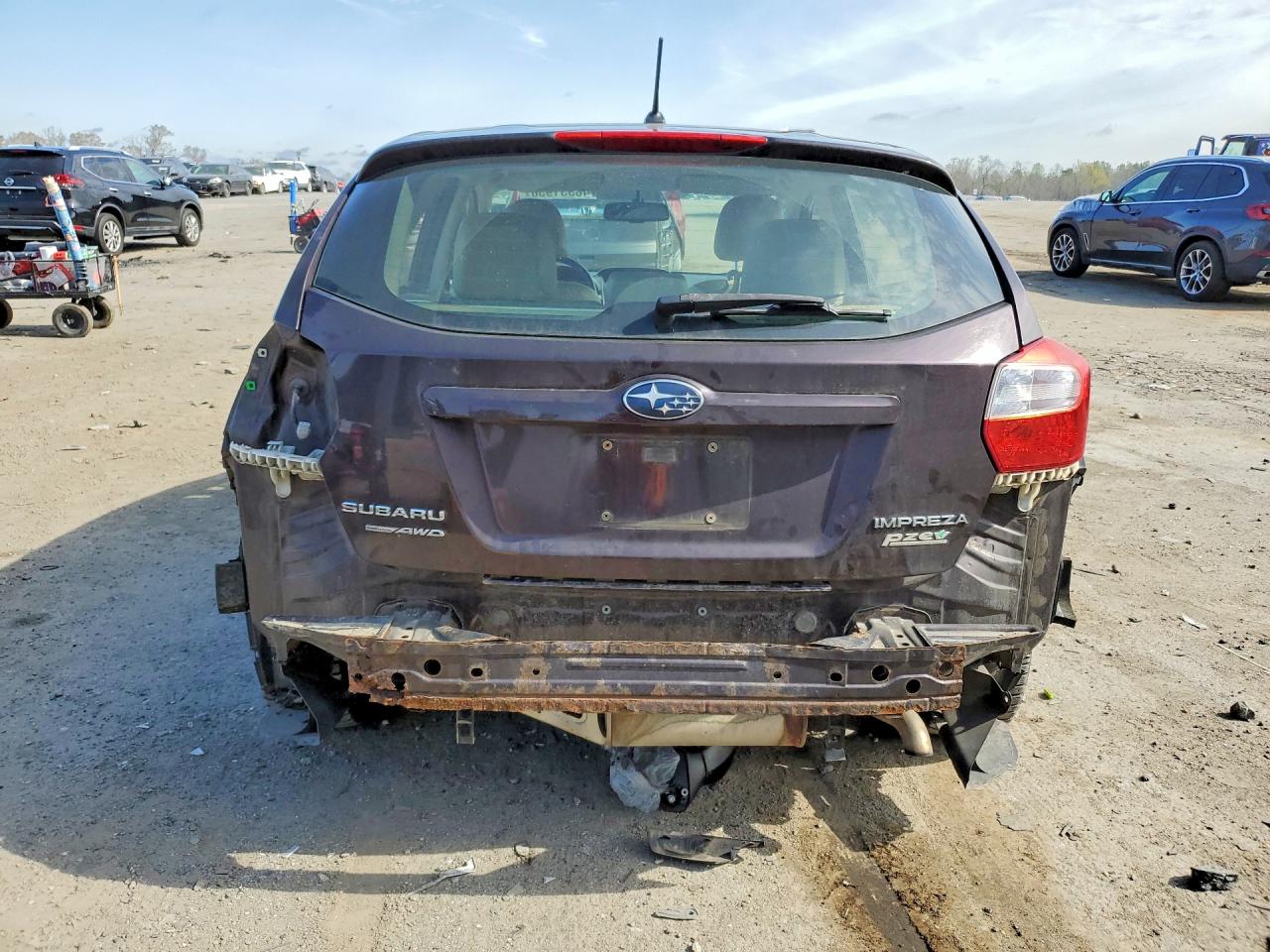 2012 Subaru Impreza Limited Purple vin: JF1GPAG60CH236332