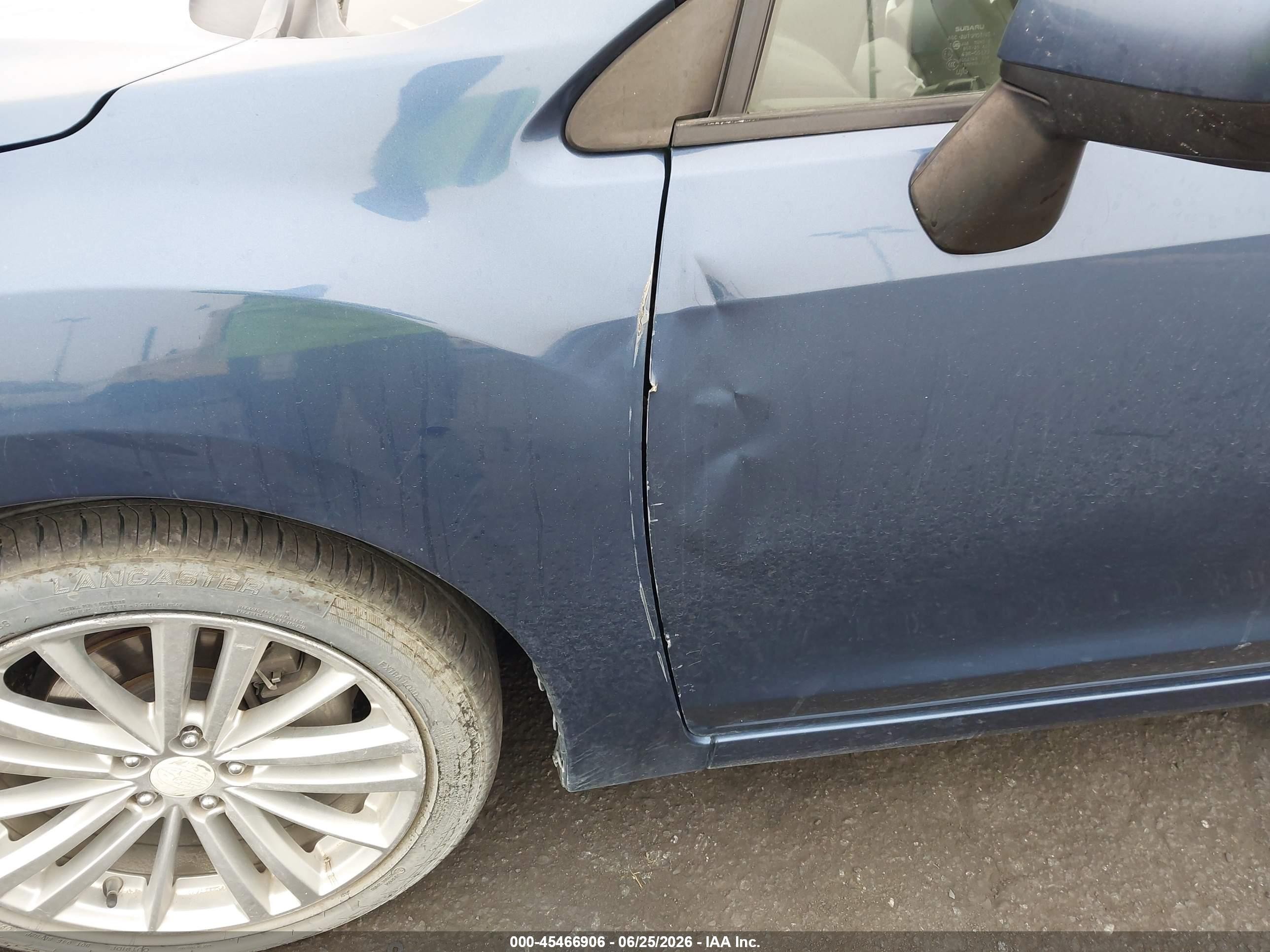 2013 Subaru Impreza 2.0i Limited Blue vin: JF1GPAG60DH846488