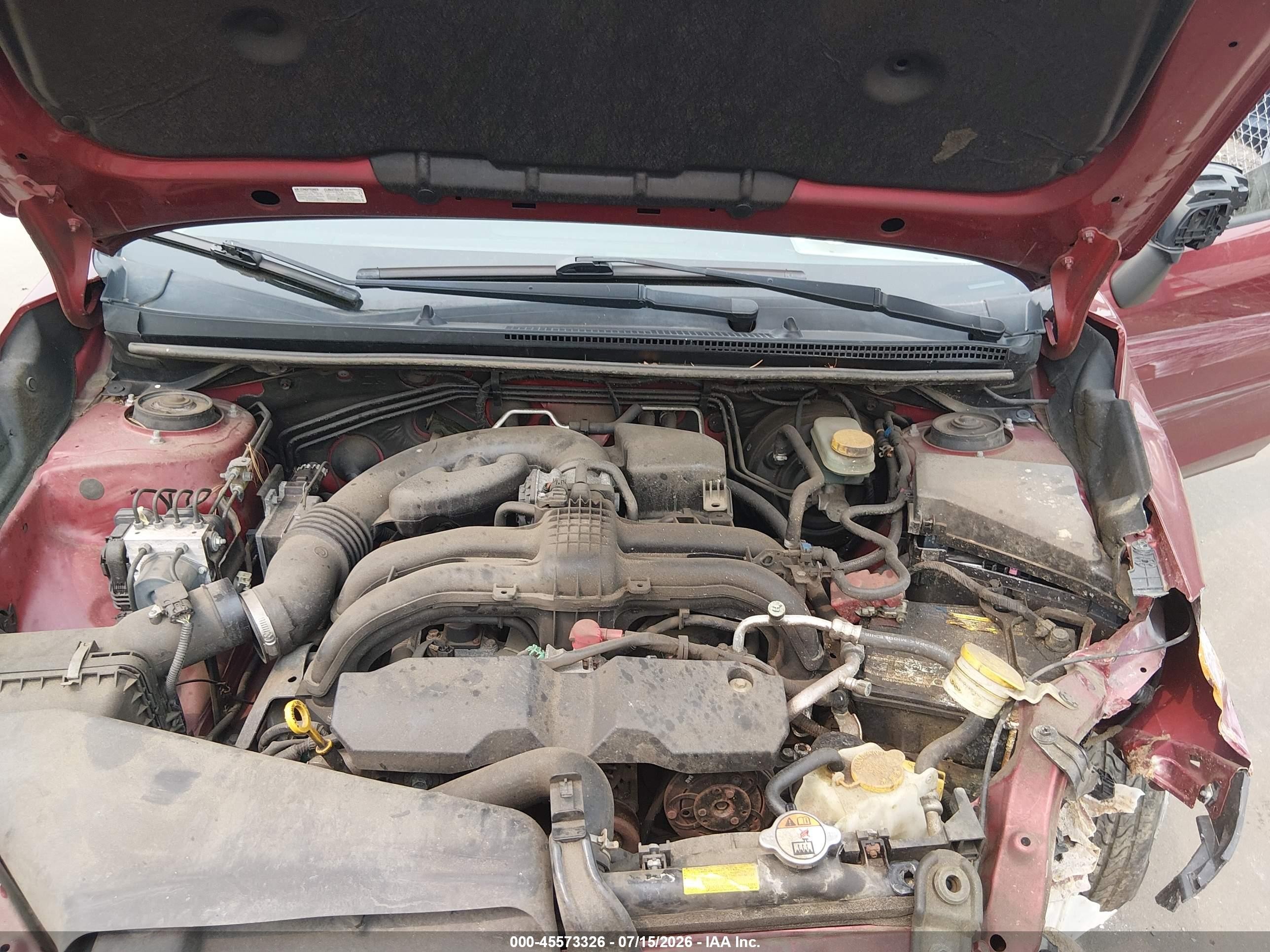 2014 Subaru Impreza 2.0i Limited Красный vin: JF1GPAG61E8238397