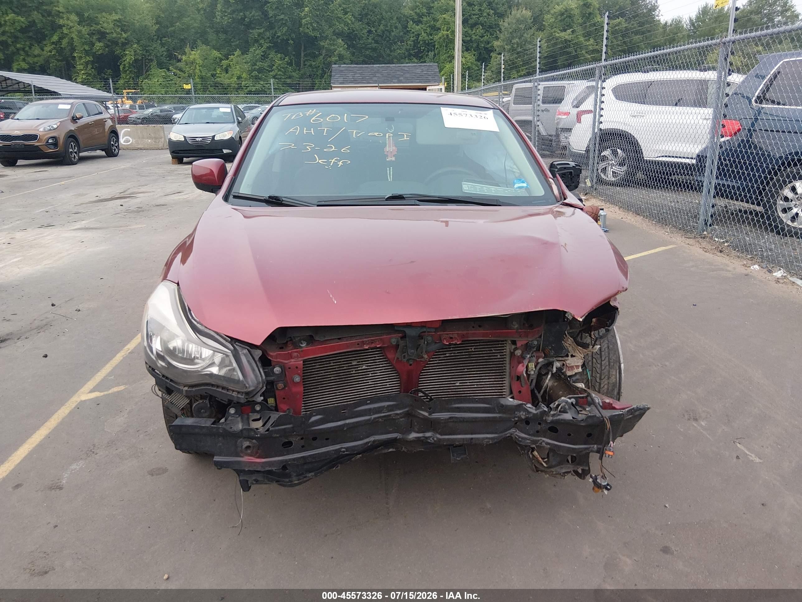 2014 Subaru Impreza 2.0i Limited Красный vin: JF1GPAG61E8238397