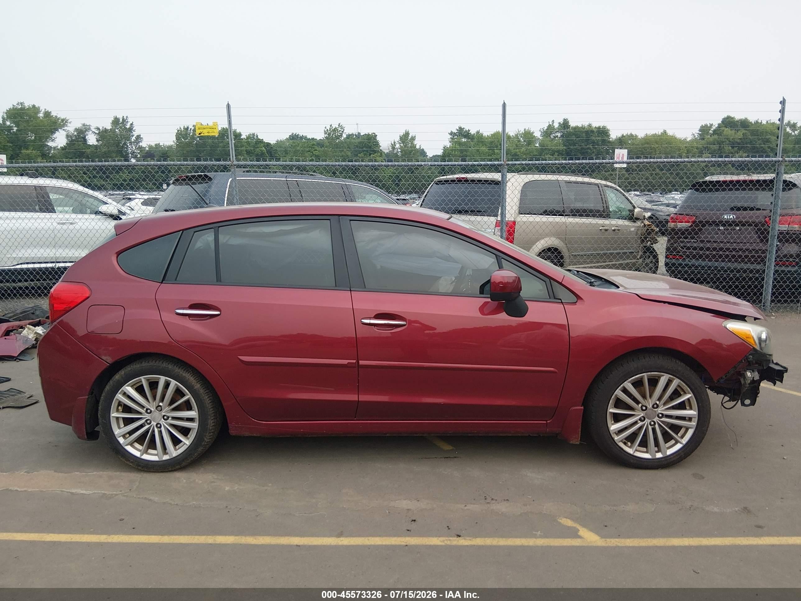 2014 Subaru Impreza 2.0i Limited Красный vin: JF1GPAG61E8238397