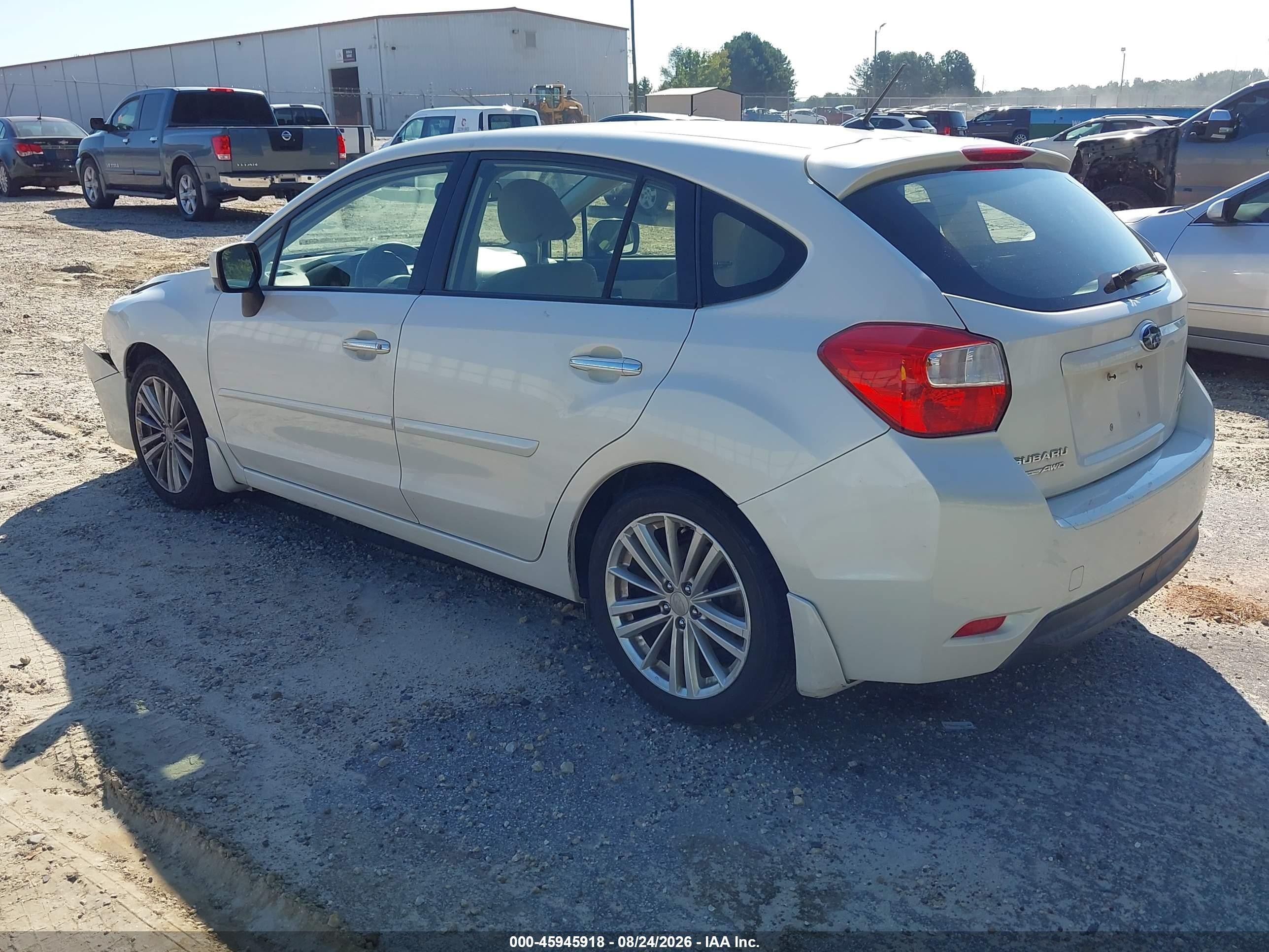 2012 Subaru Impreza 2.0i Limited White vin: JF1GPAG62CH243573