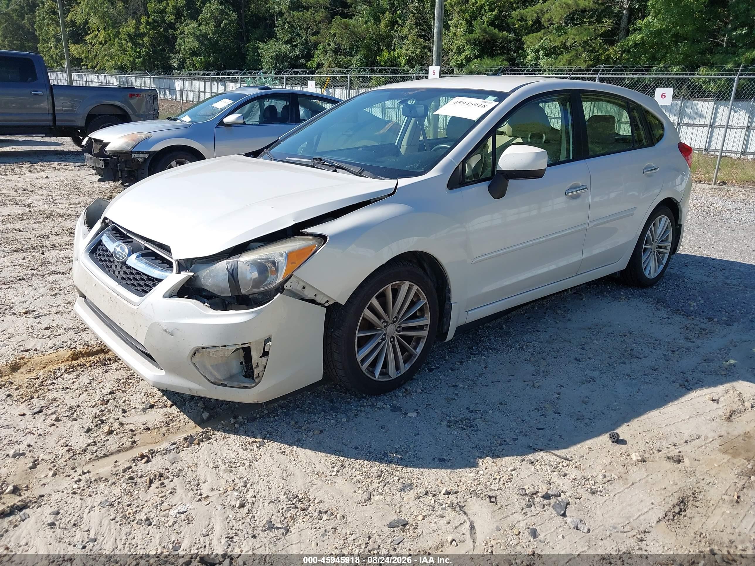 2012 Subaru Impreza 2.0i Limited White vin: JF1GPAG62CH243573