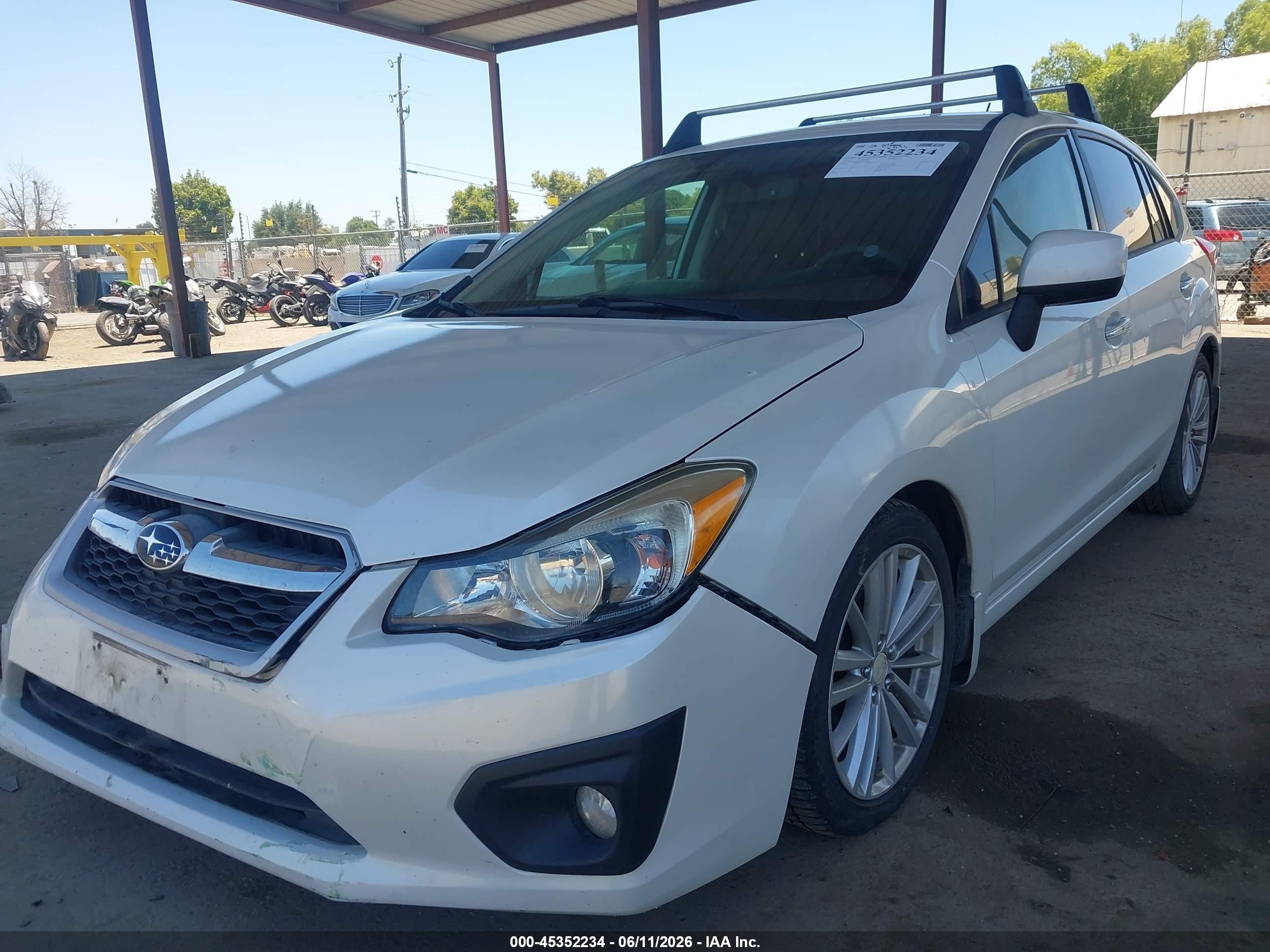 2014 Subaru Impreza 2.0i Limited White vin: JF1GPAG62EH225058