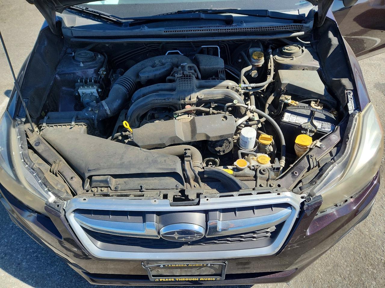 2012 Subaru Impreza Limited Burgundy vin: JF1GPAG63CH244893