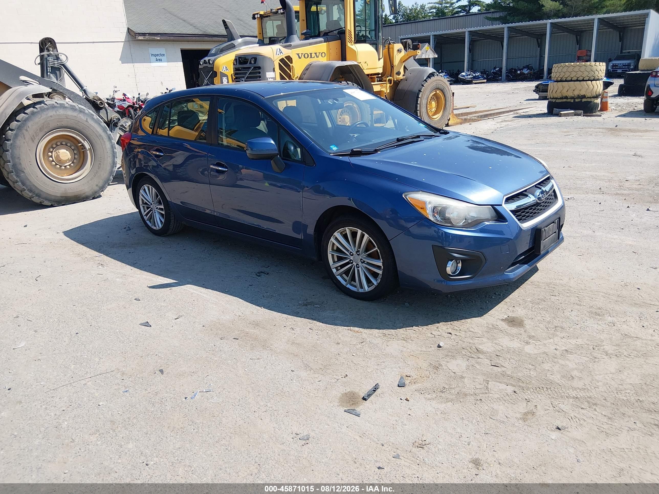 2013 Subaru Impreza 2.0i Limited Синий vin: JF1GPAG65D2877559
