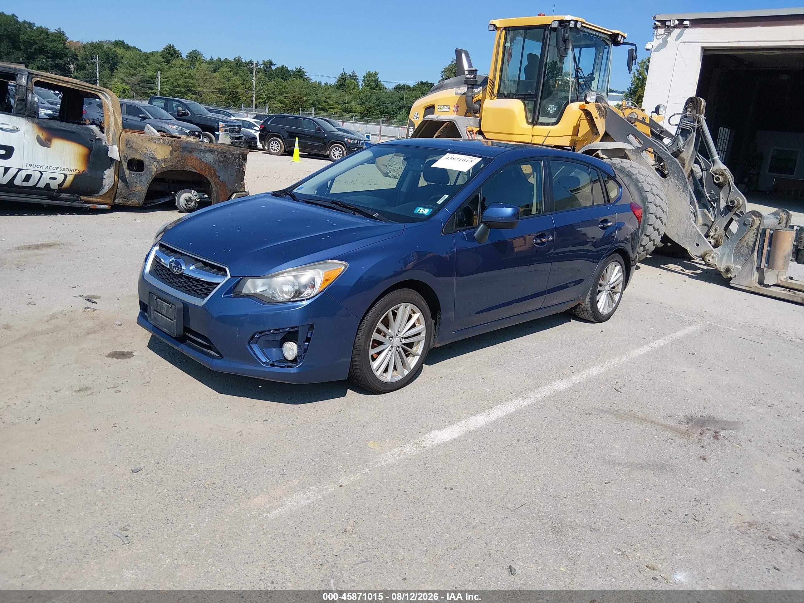 2013 Subaru Impreza 2.0i Limited Синий vin: JF1GPAG65D2877559