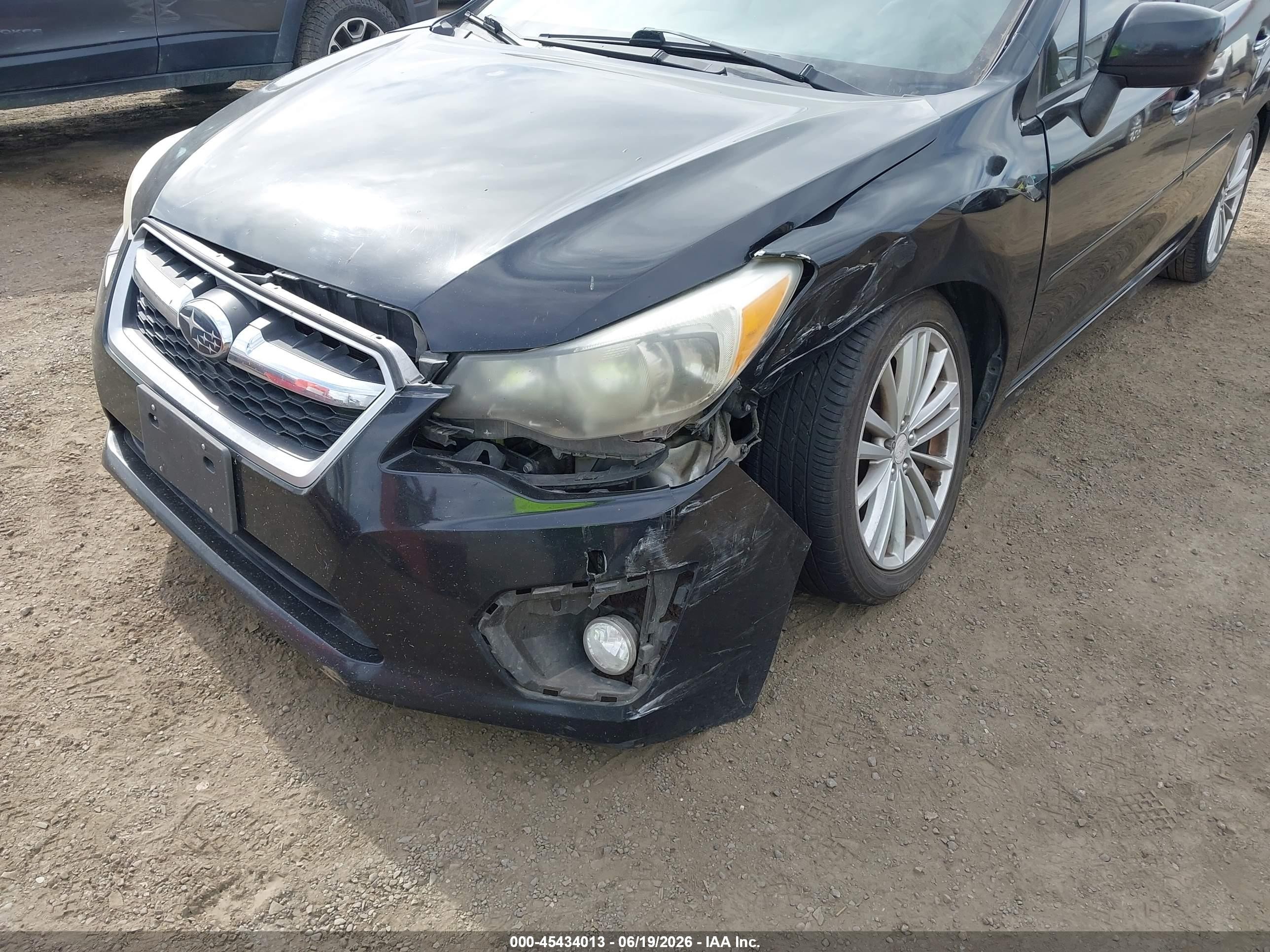 2012 Subaru Impreza 2.0i Limited Black vin: JF1GPAG66CH215145