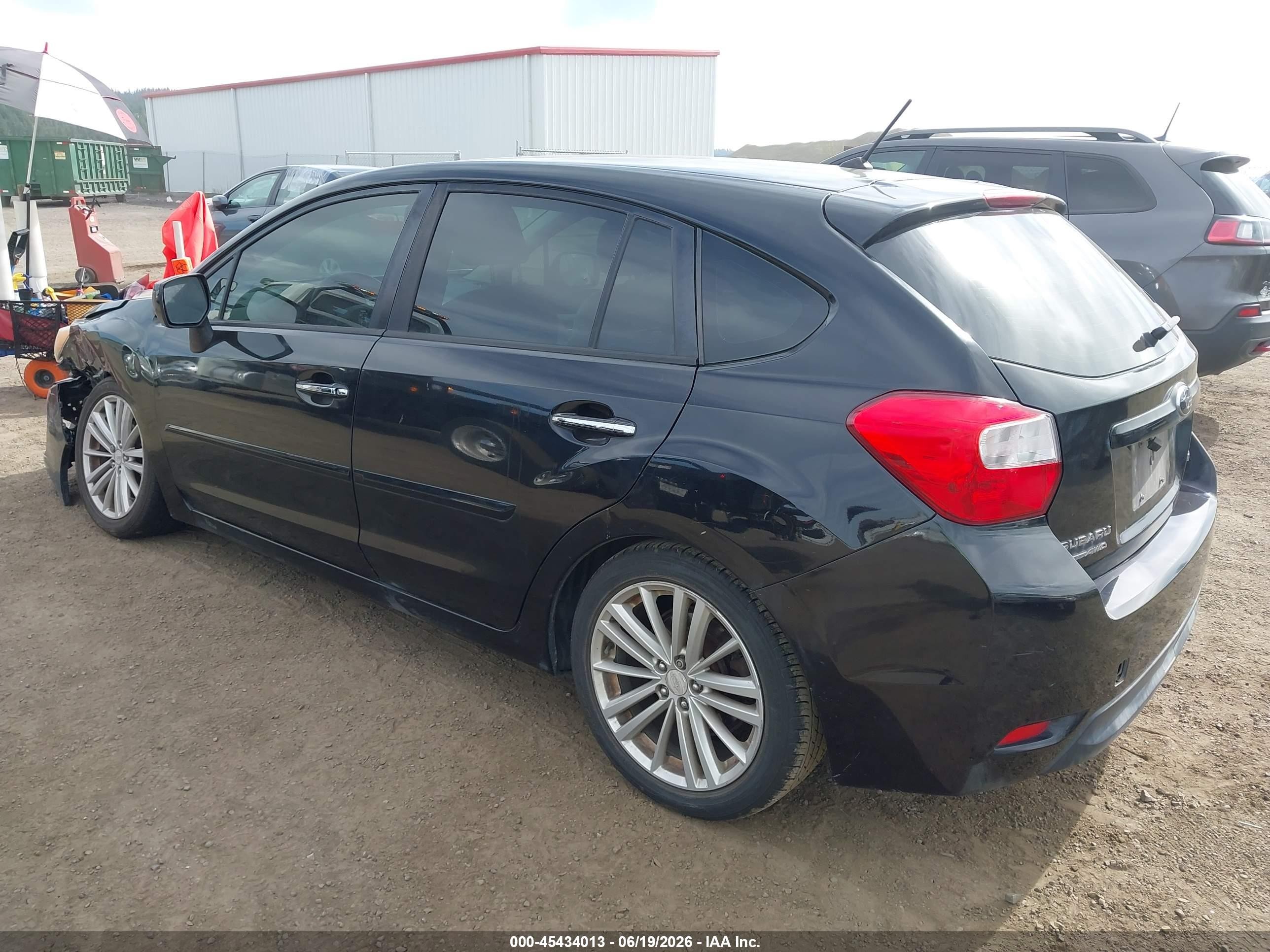 2012 Subaru Impreza 2.0i Limited Black vin: JF1GPAG66CH215145