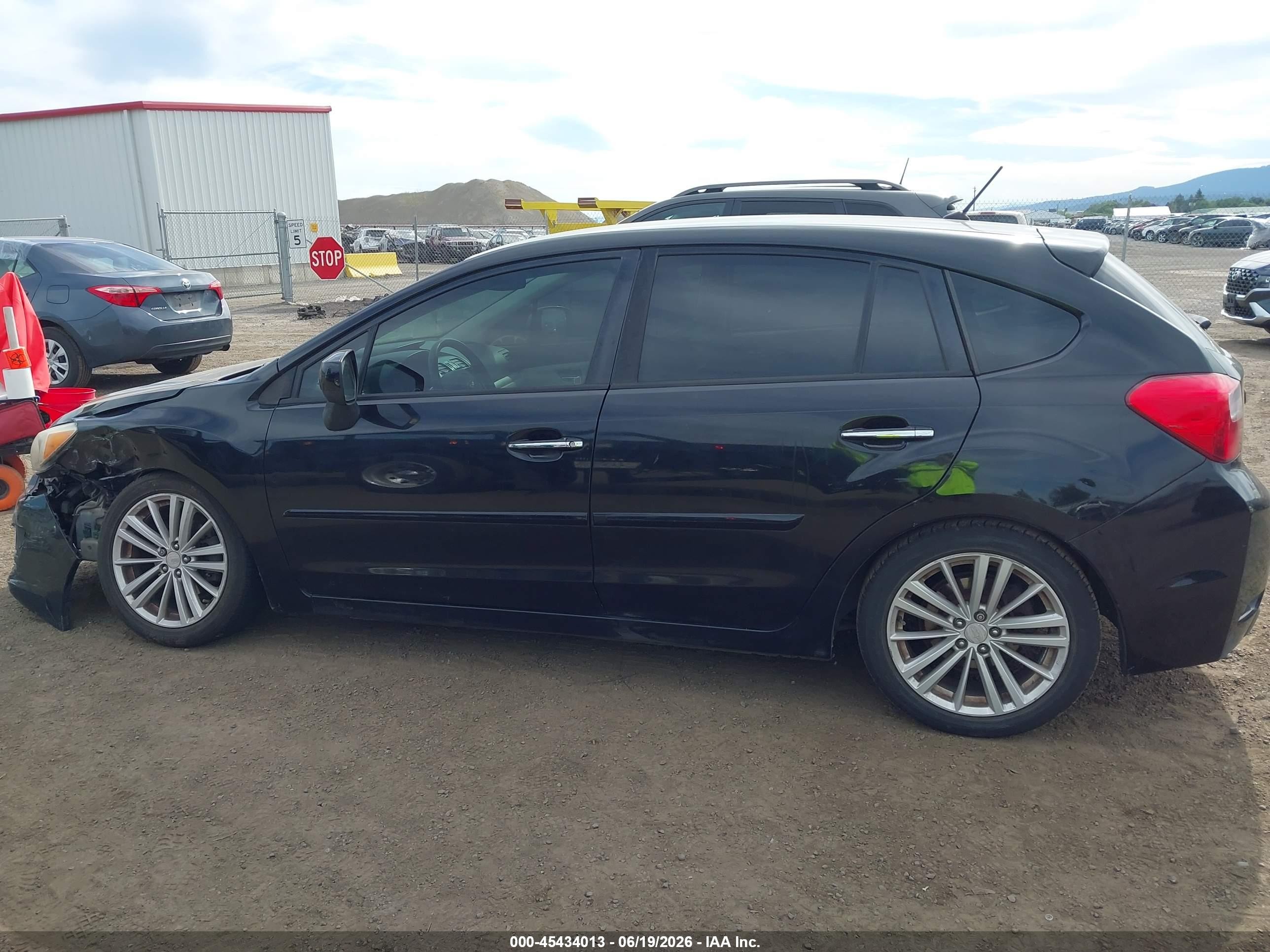 2012 Subaru Impreza 2.0i Limited Black vin: JF1GPAG66CH215145