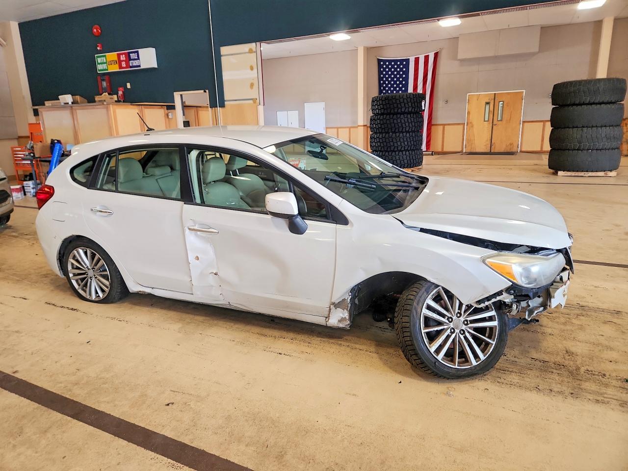 2013 Subaru Impreza Limited White vin: JF1GPAG66D2875237