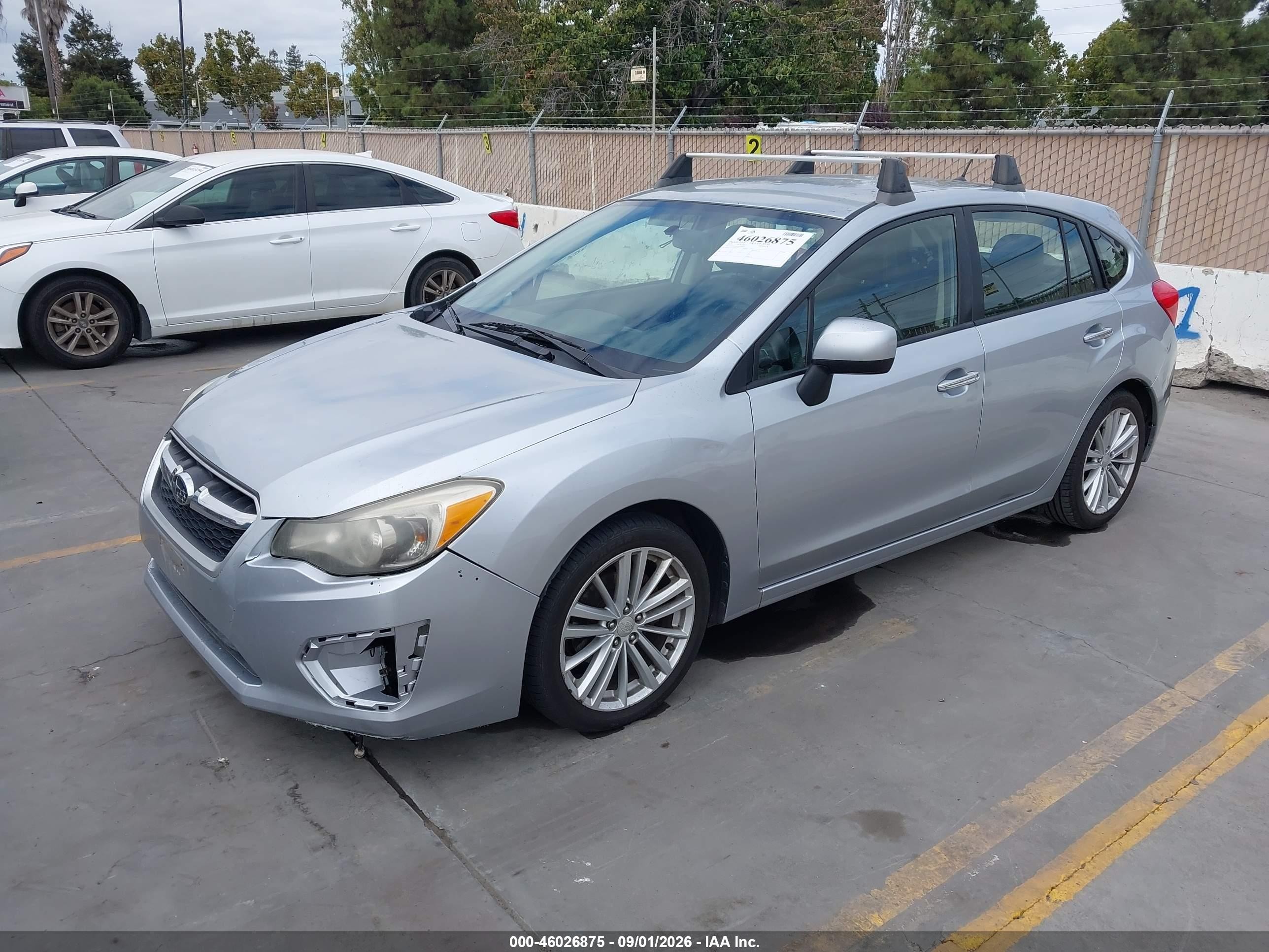 2012 Subaru Impreza 2.0i Limited Silver vin: JF1GPAG69CH216662