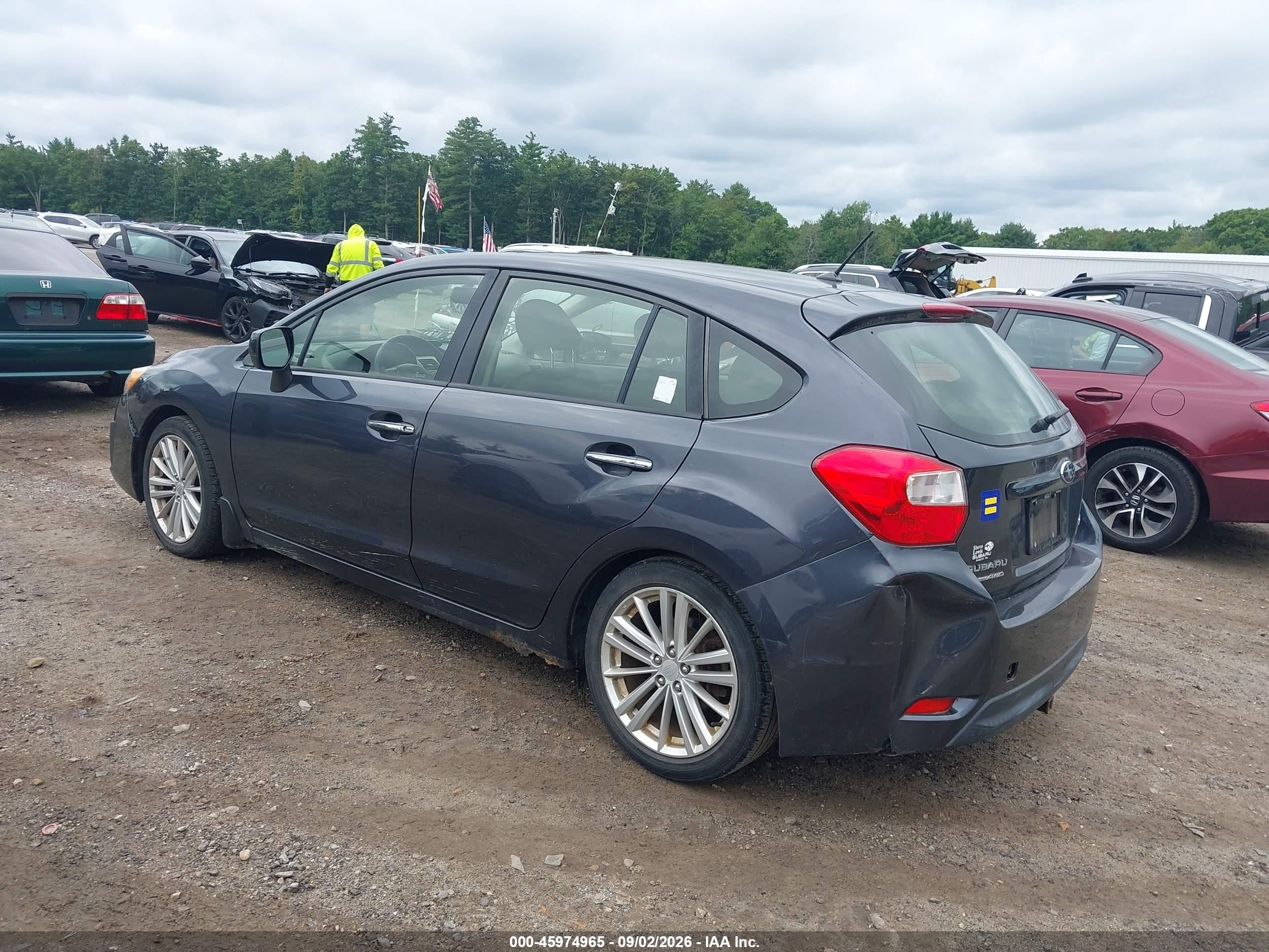 2014 Subaru Impreza 2.0i Limited Серый vin: JF1GPAG69E8238969