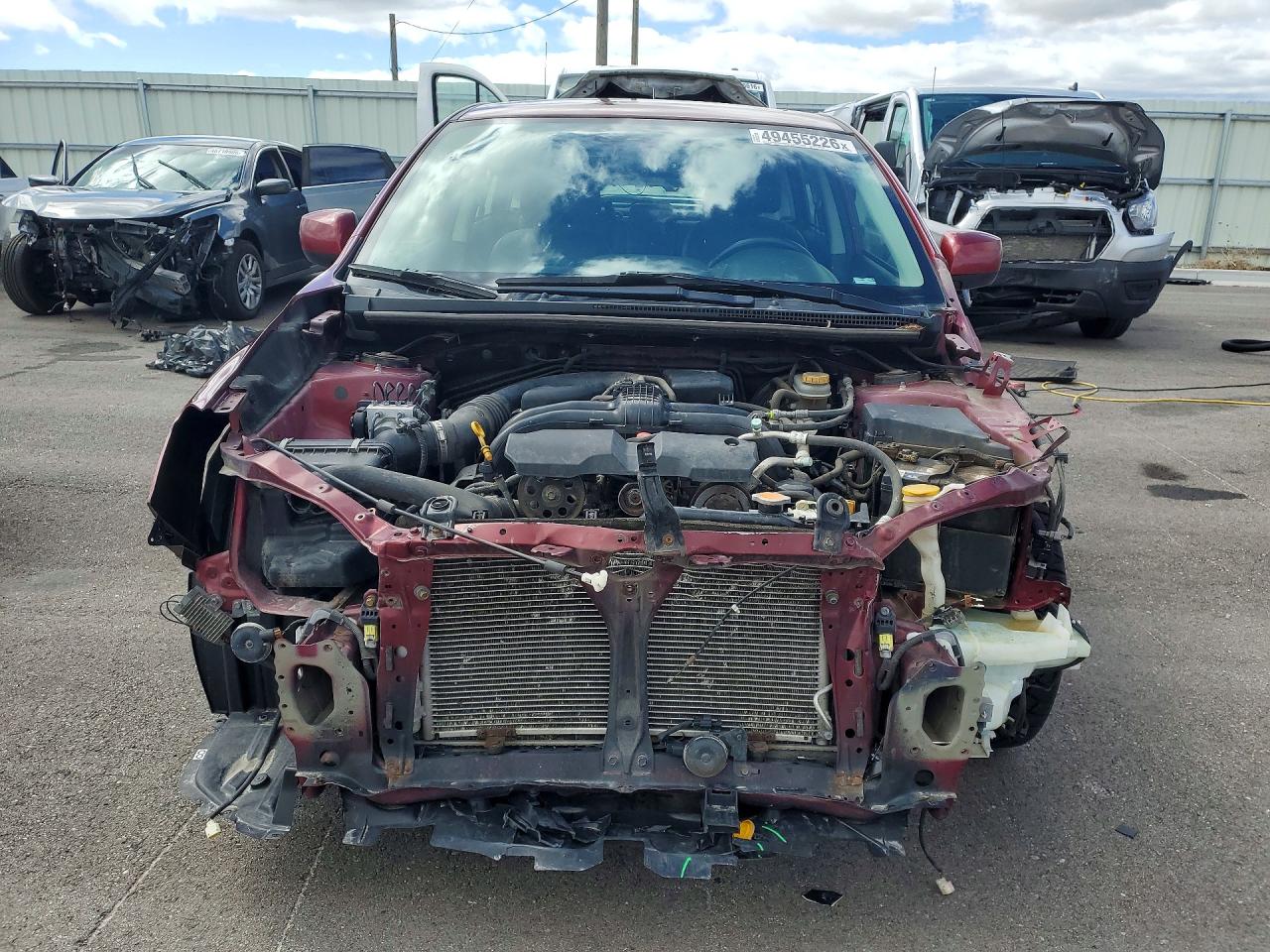 2013 Subaru Impreza Limited Burgundy vin: JF1GPAH60DH871082