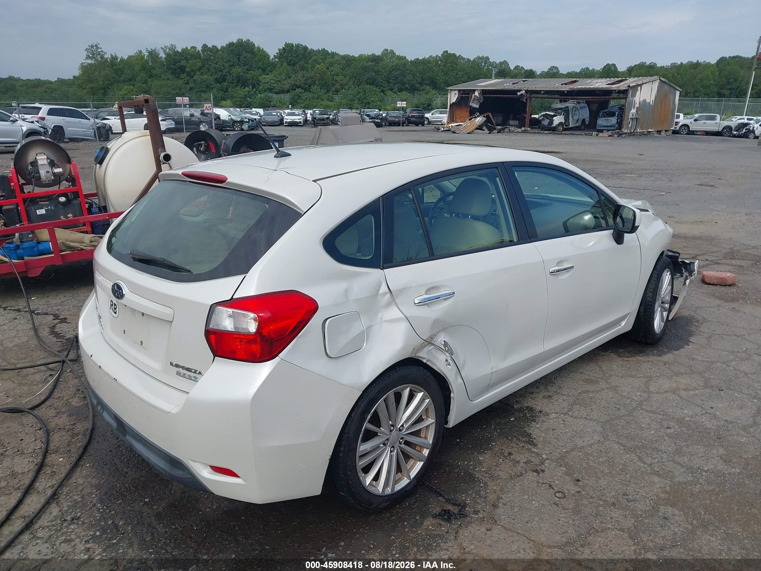2013 Subaru Impreza 2.0i Limited White vin: JF1GPAH61D2813873
