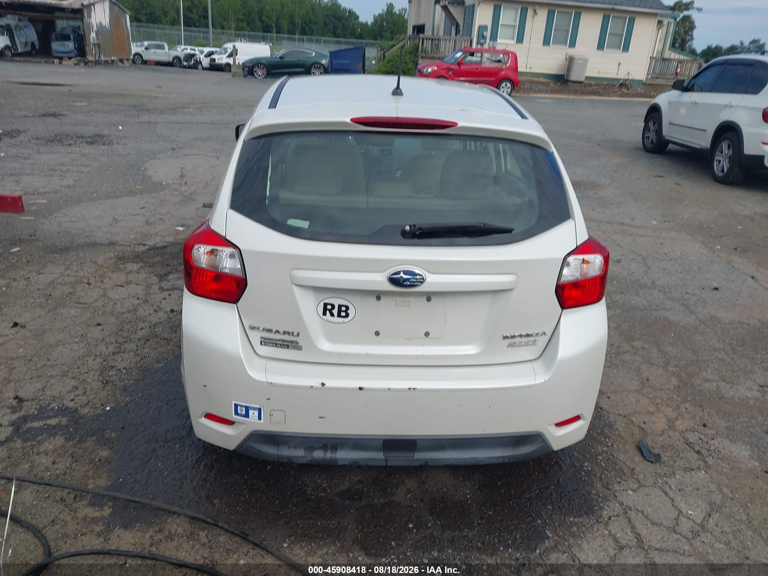 2013 Subaru Impreza 2.0i Limited White vin: JF1GPAH61D2813873